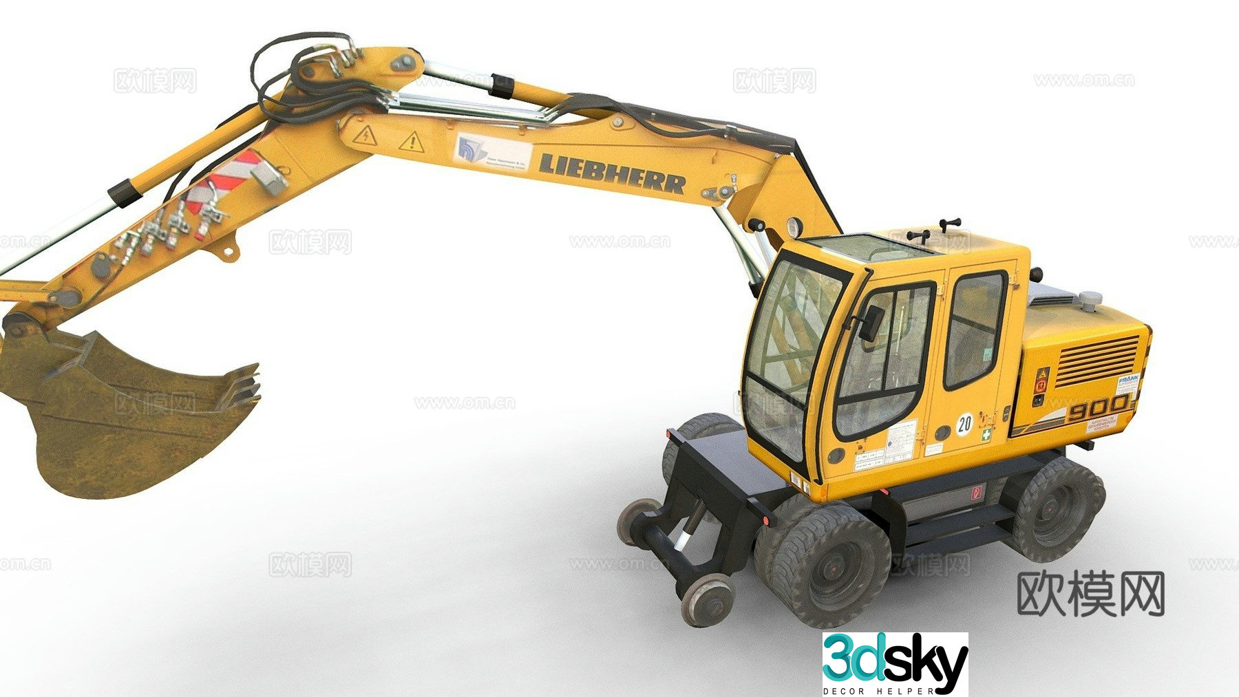 excavator 3d model