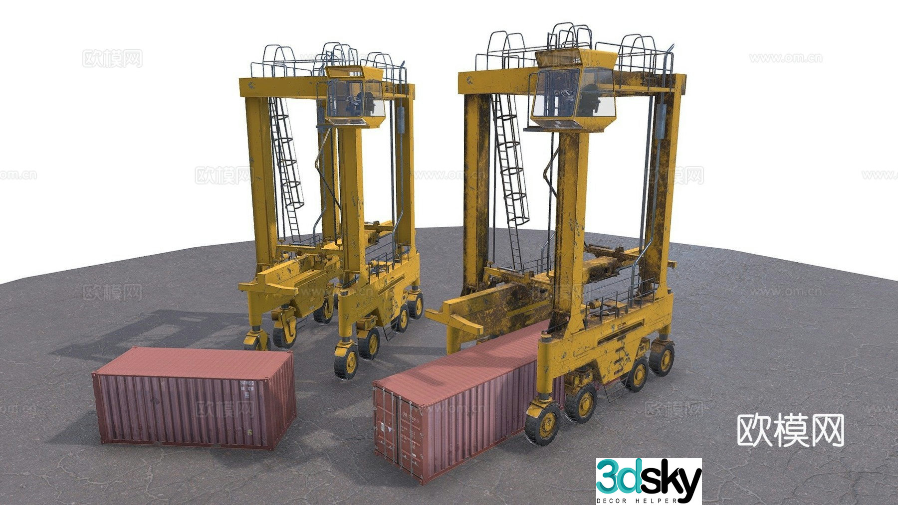 Crane tower crane 3d model