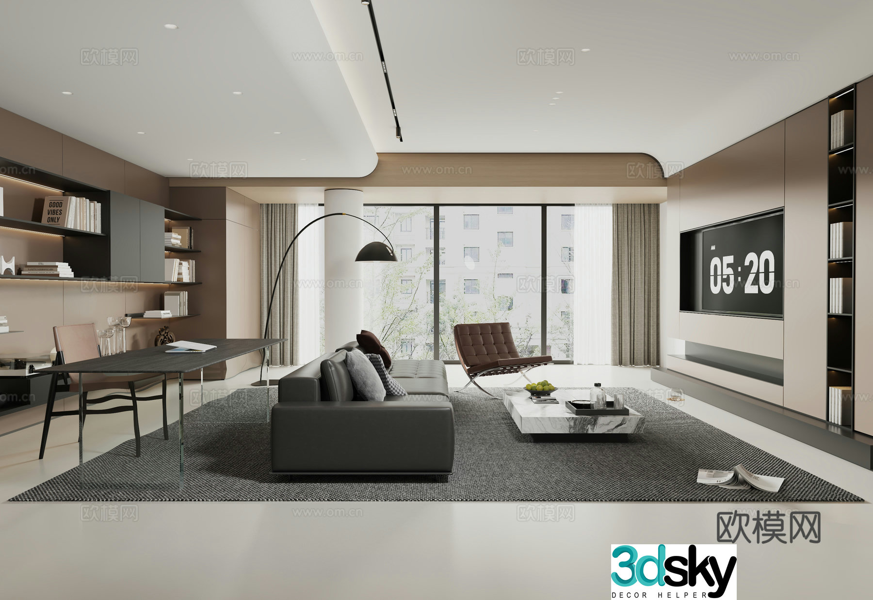 Italian living room 3d model