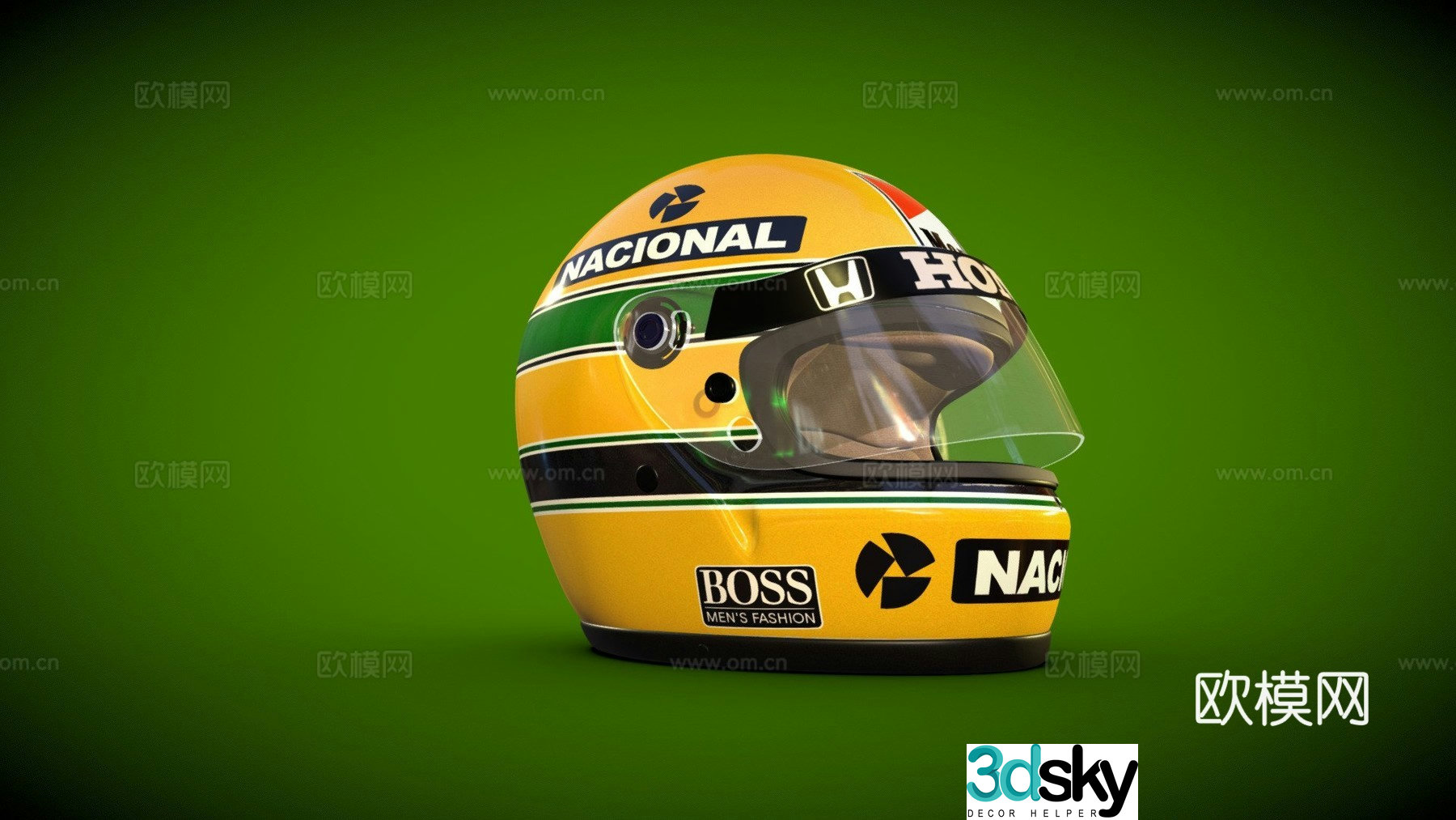 Monaco helmet 3d model