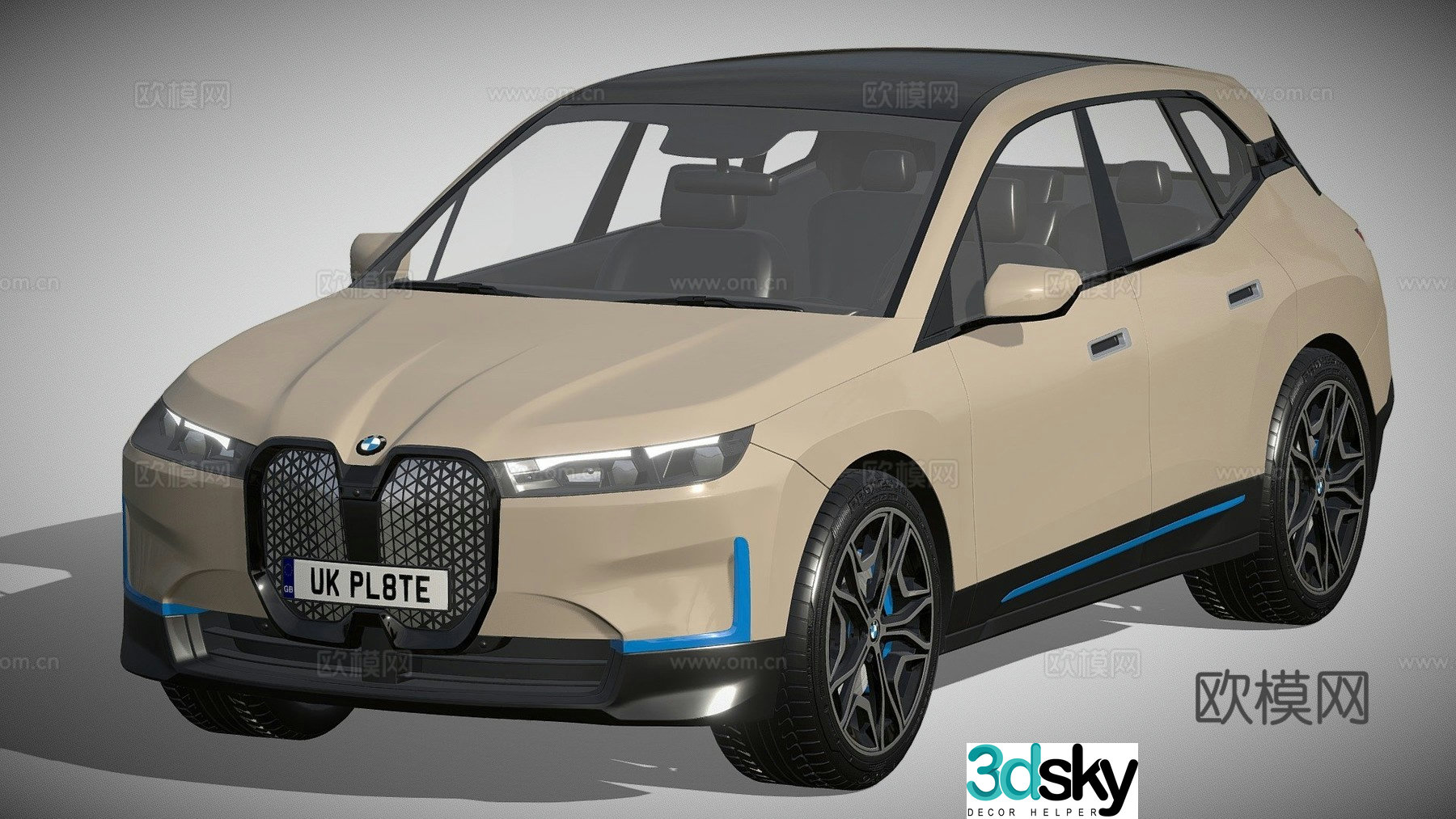 BMW IX car sedan 3d model