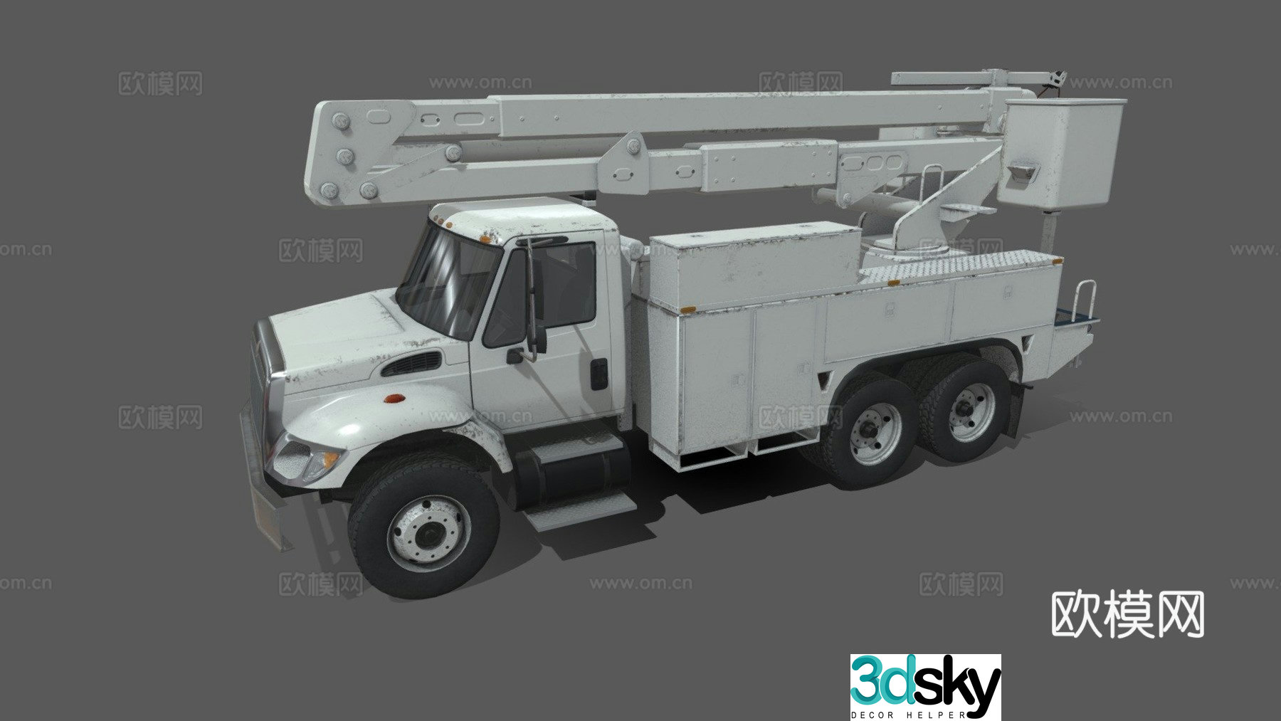 construction truck 3d model