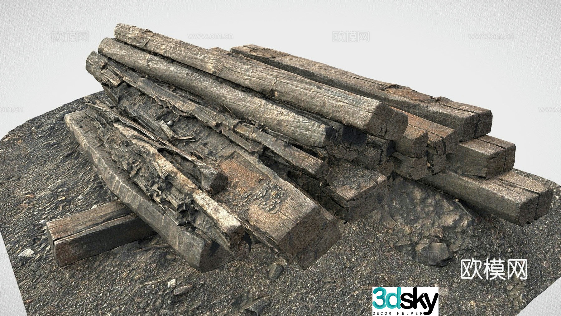 Train track pad 3d model
