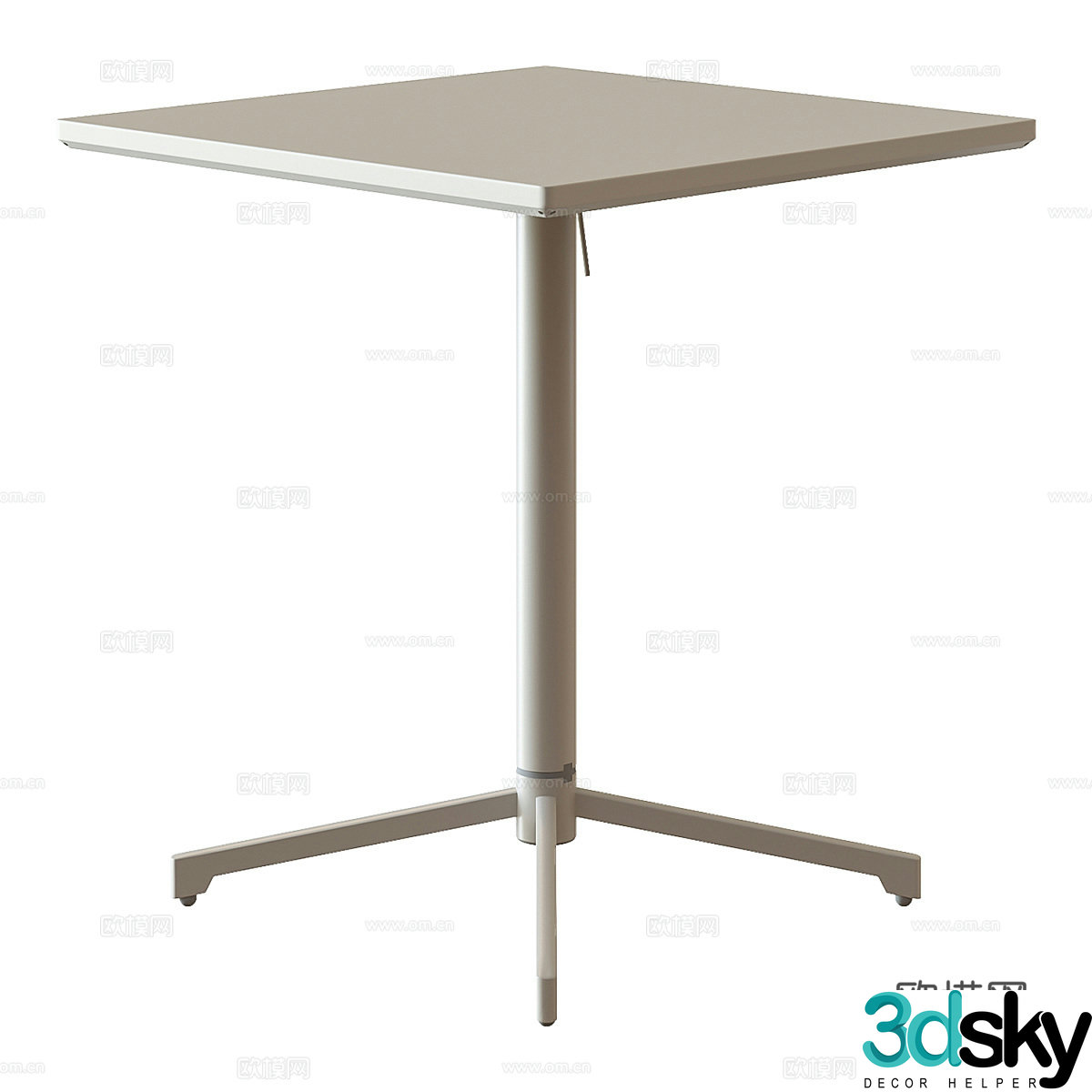 Modern corner table minimalist side table 3d model