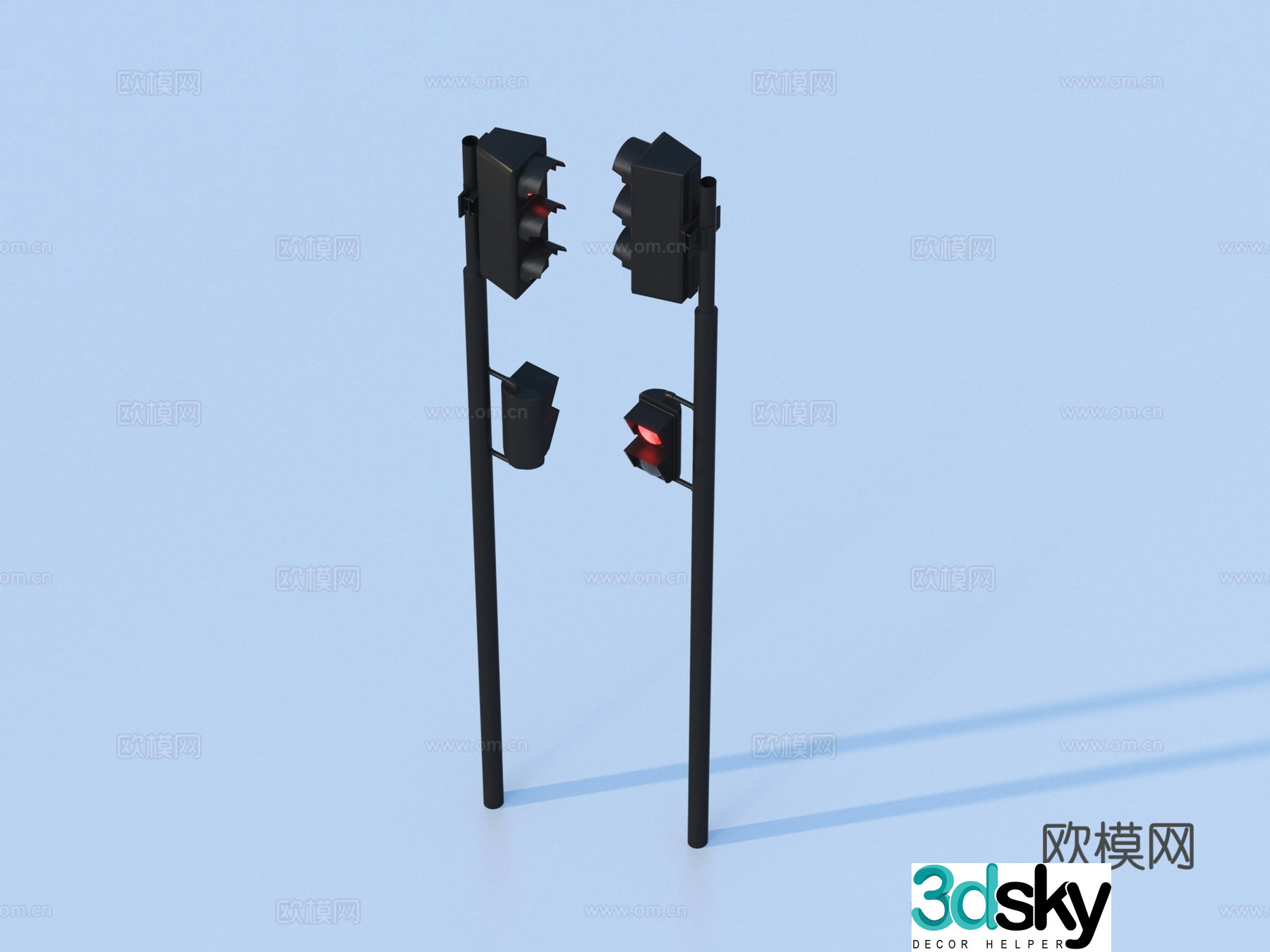 Traffic light Traffic light Indicator light 3d model