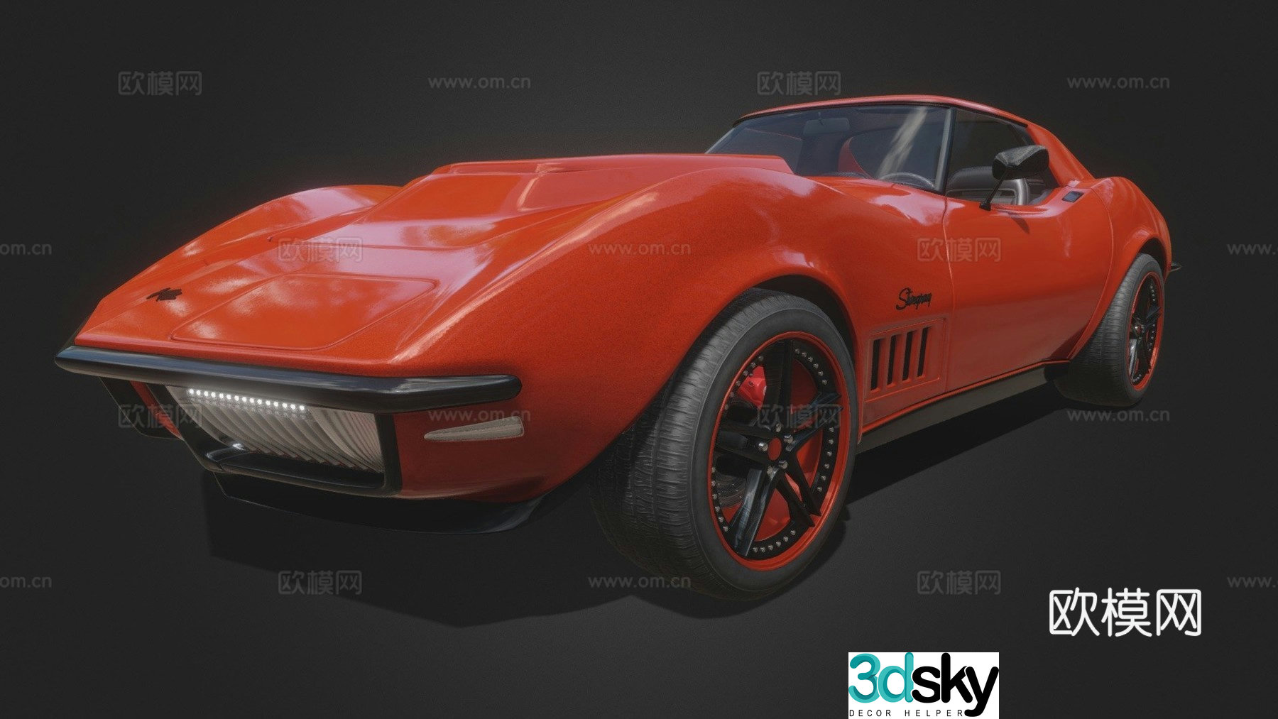 chevrolet car sedan sports car 3d model