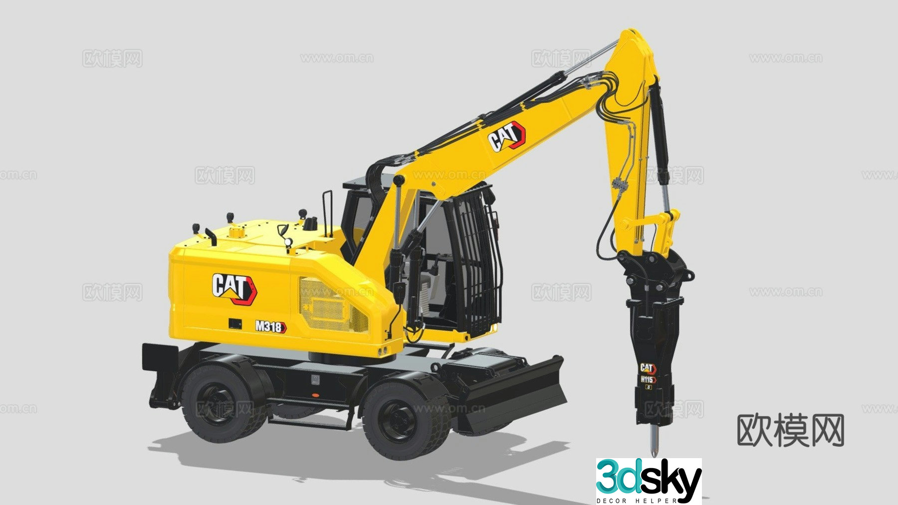 excavator 3d model