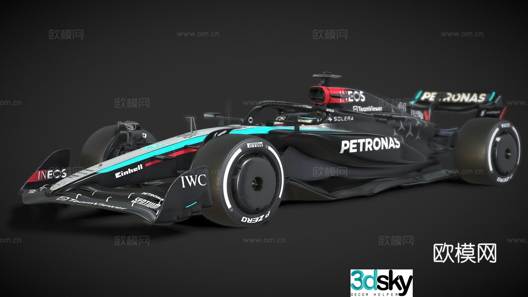 car racing 3d model