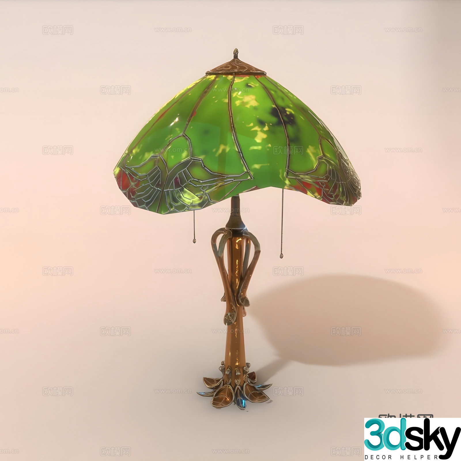 Wabi Sabi desk lamp art desk lamp 3d model