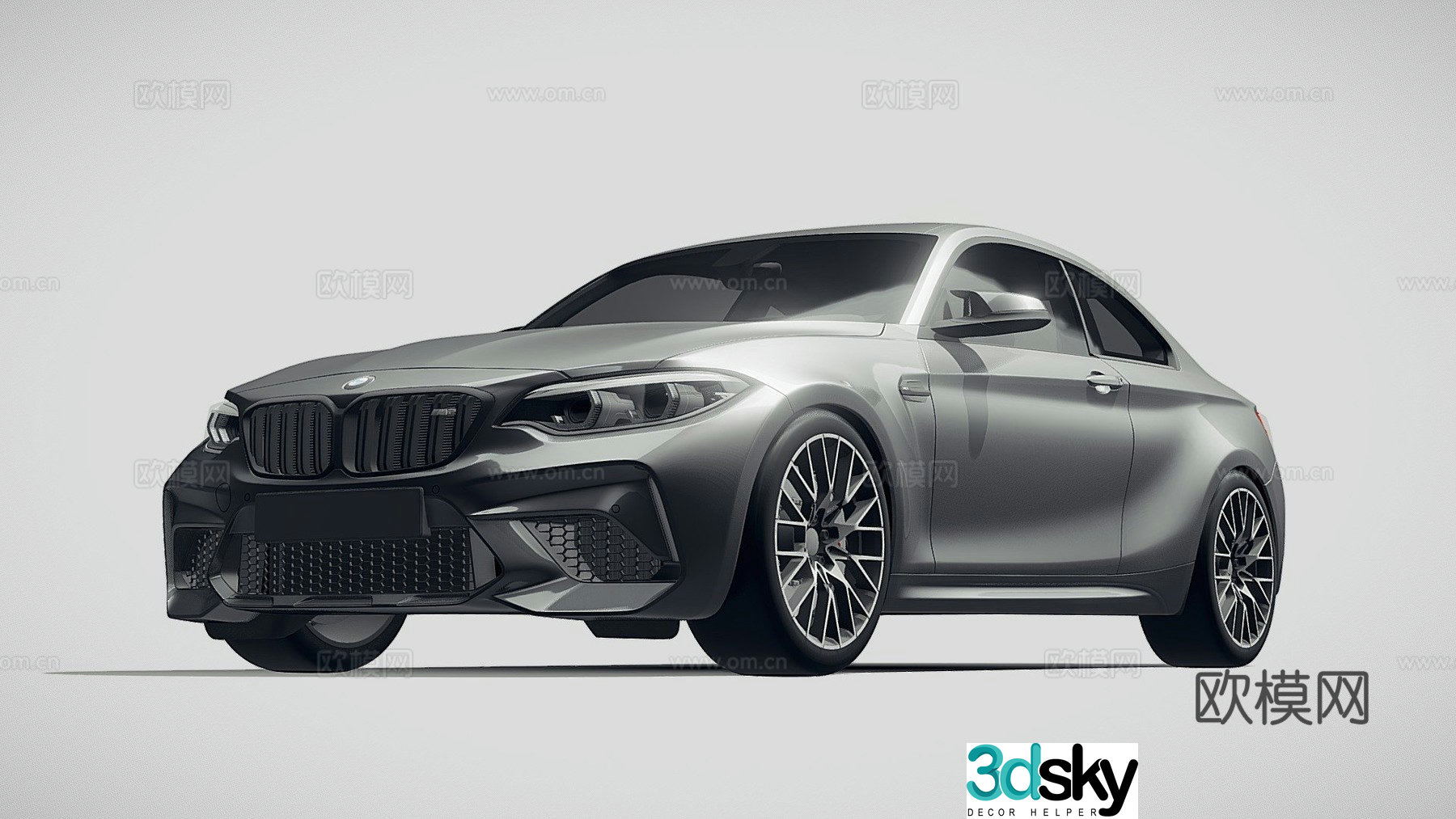 bmw car sedan luxury car 3d model