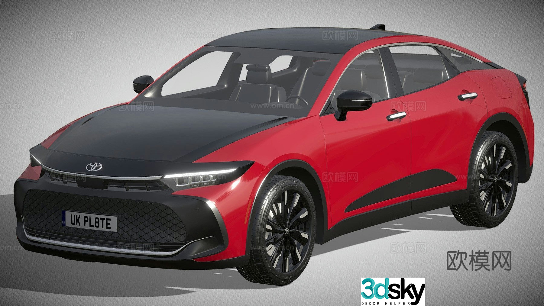 Toyota car sedan 3d model