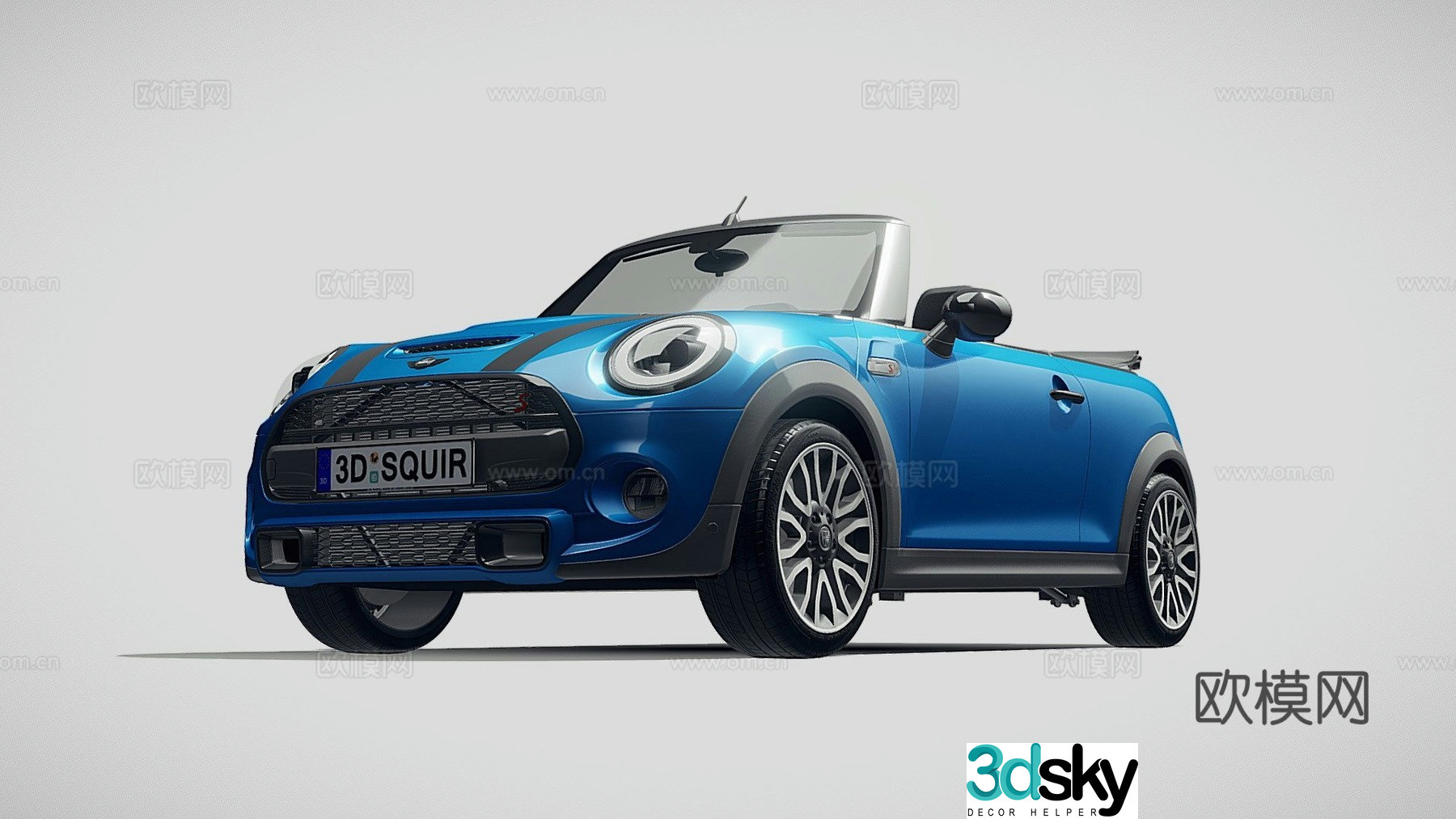 car sedan convertible 3d model