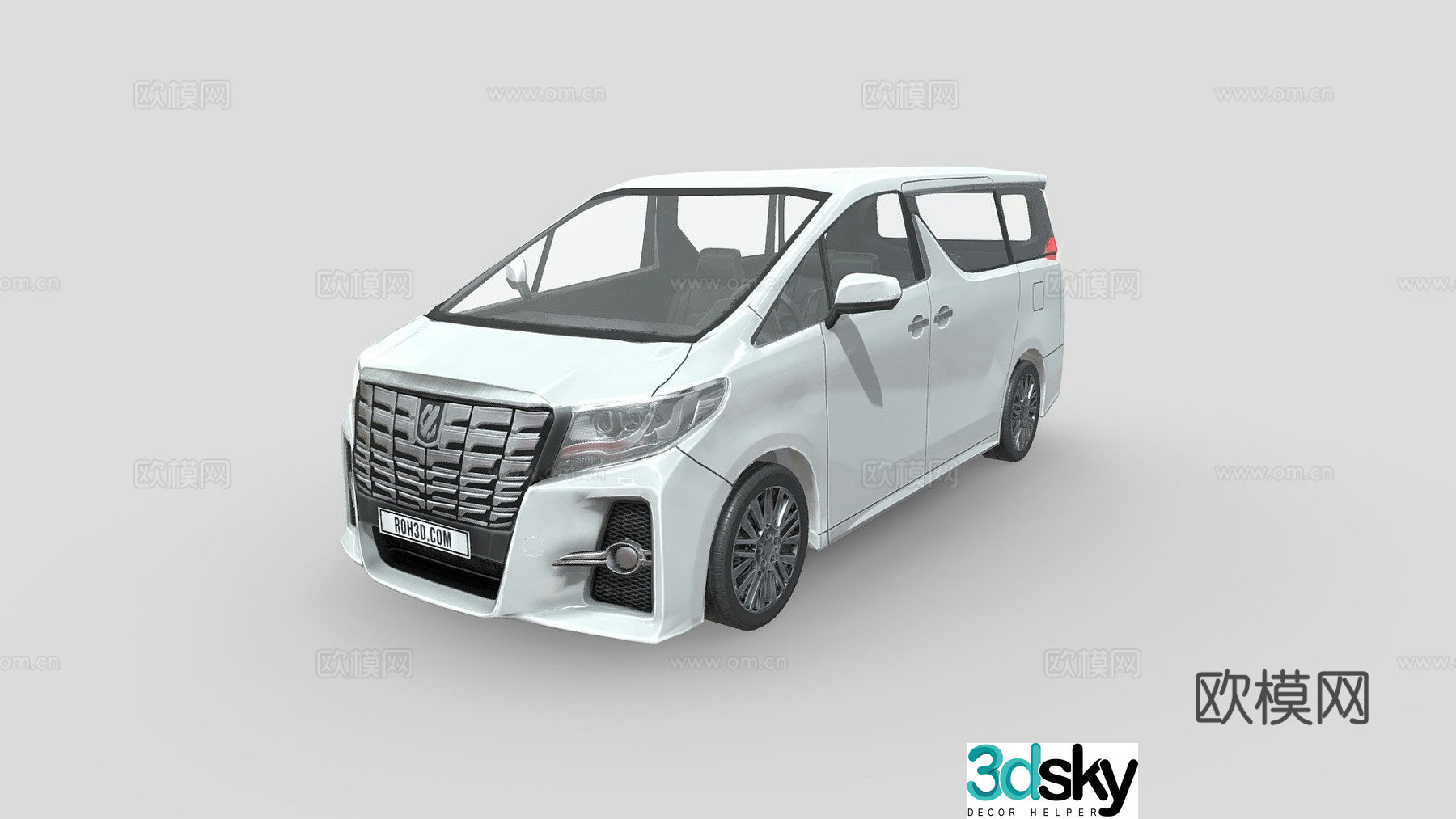 toyota van 3d model