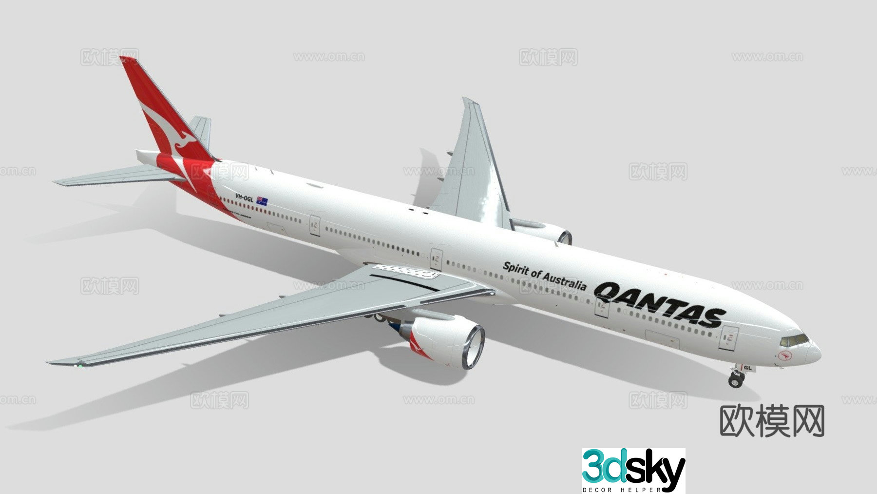 aviation aircraft passenger plane 3d model
