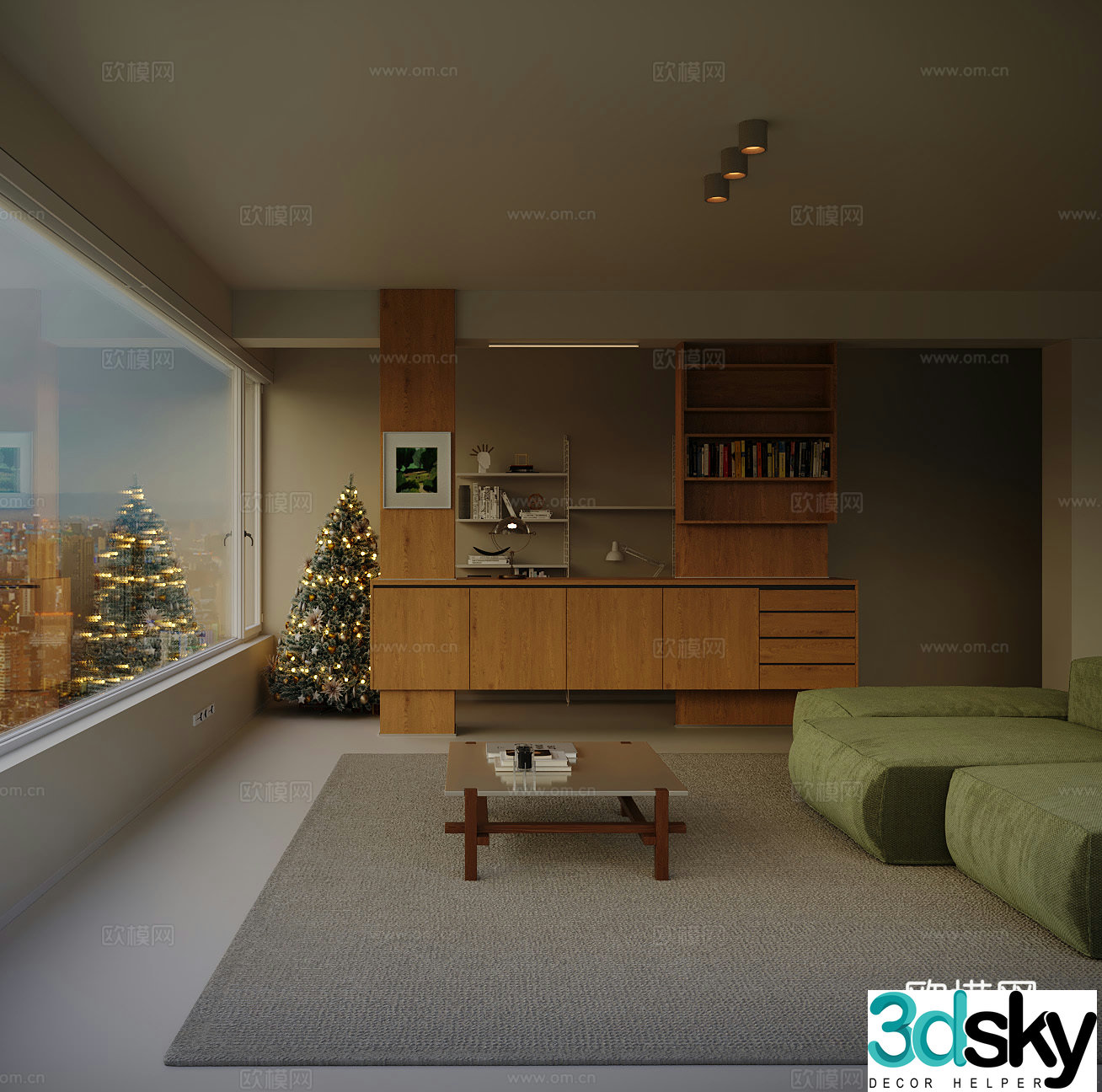 Modern living room 3d model
