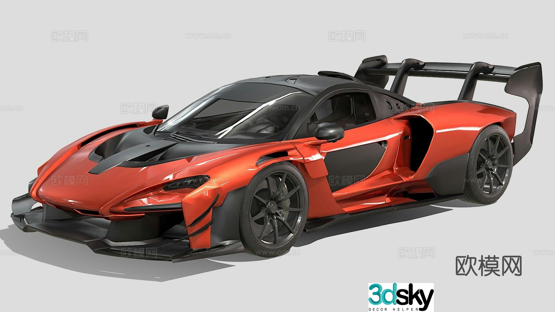 mclaren car sports car supercar 3d model