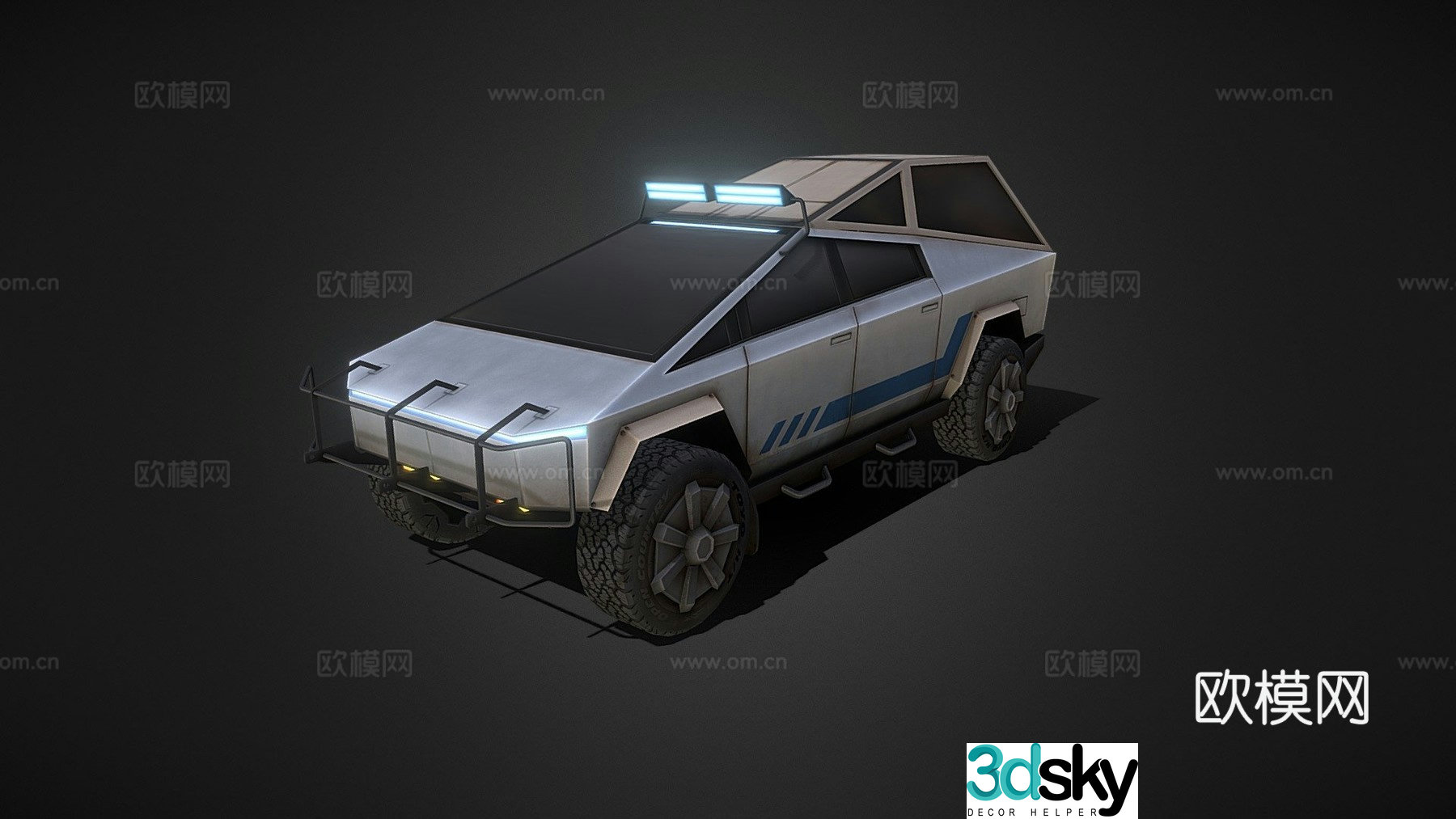 Off-road version car 3d model