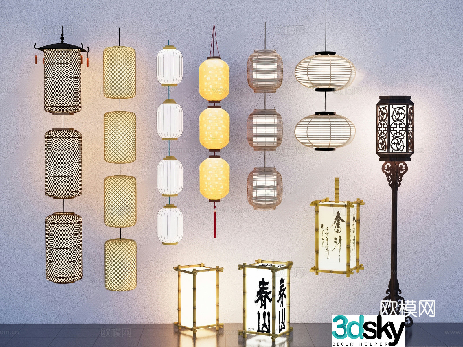 New Chinese lantern 3d model