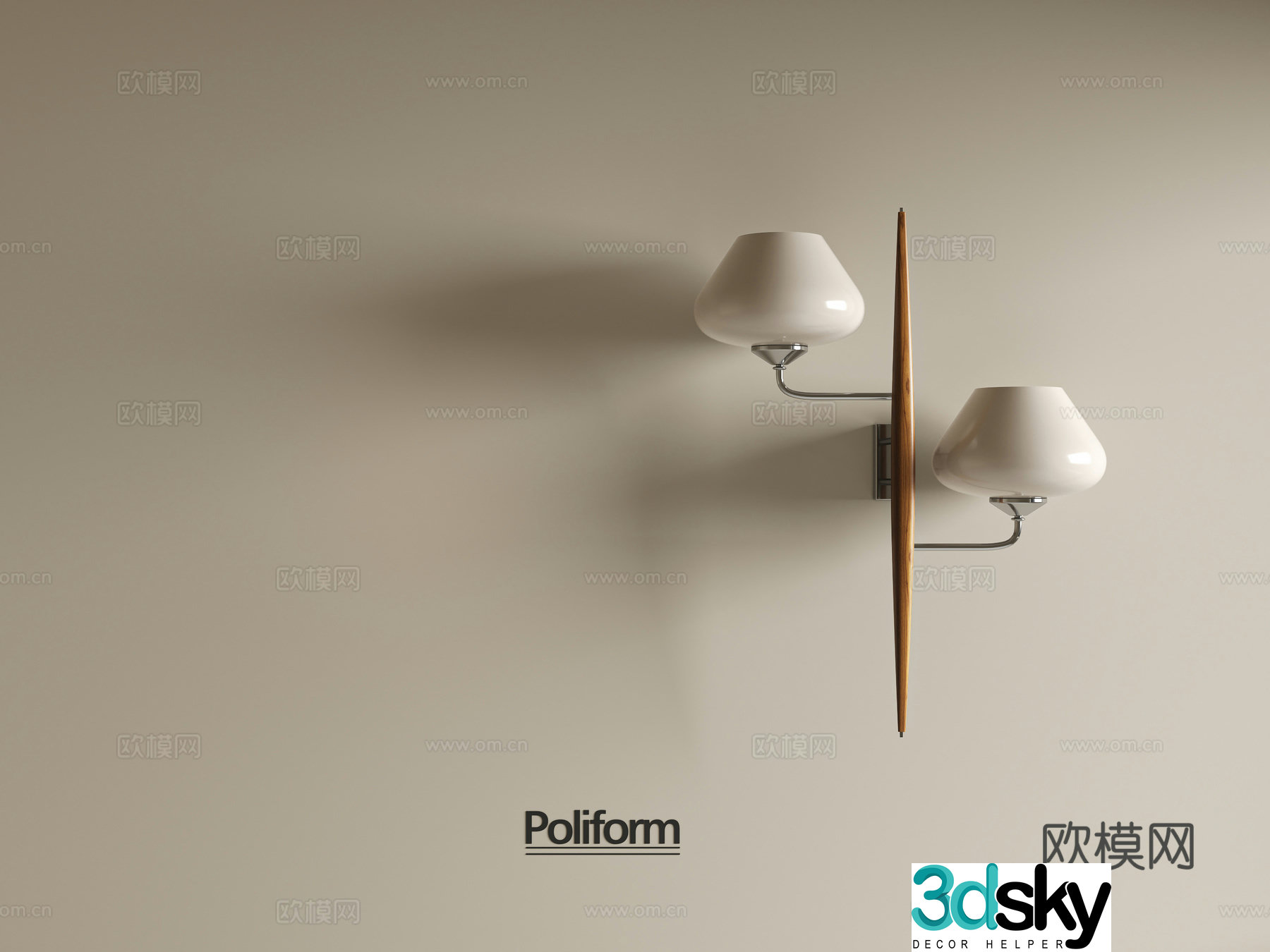 Wabi-sabi wall lamp bedside wall lamp 3d model