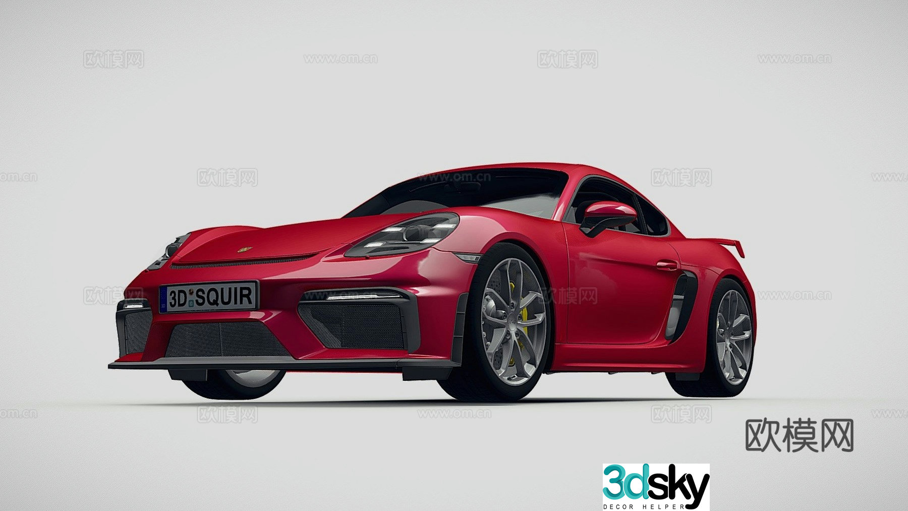 Porsche sedan 3d model