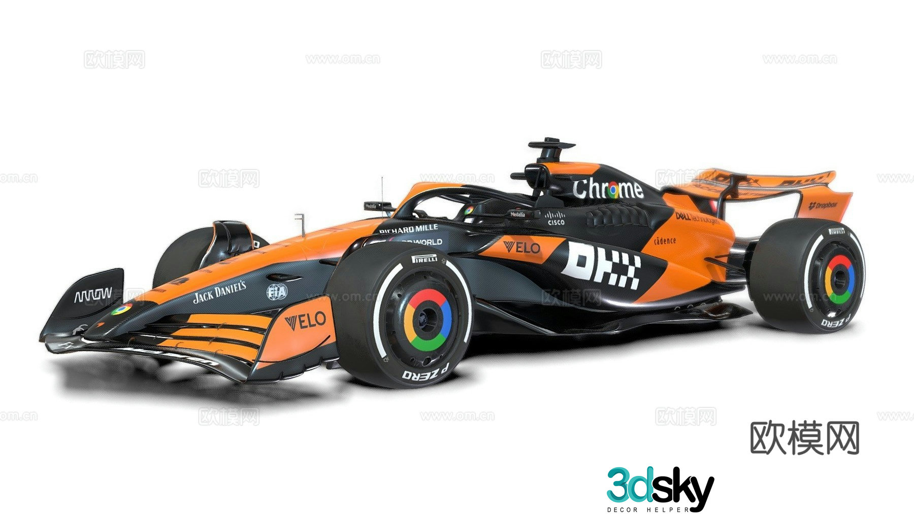 mclaren car race car 3d model