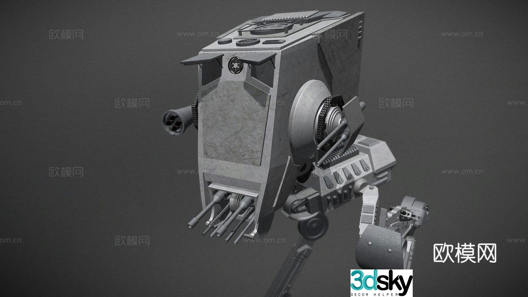 Battle robot 3d model