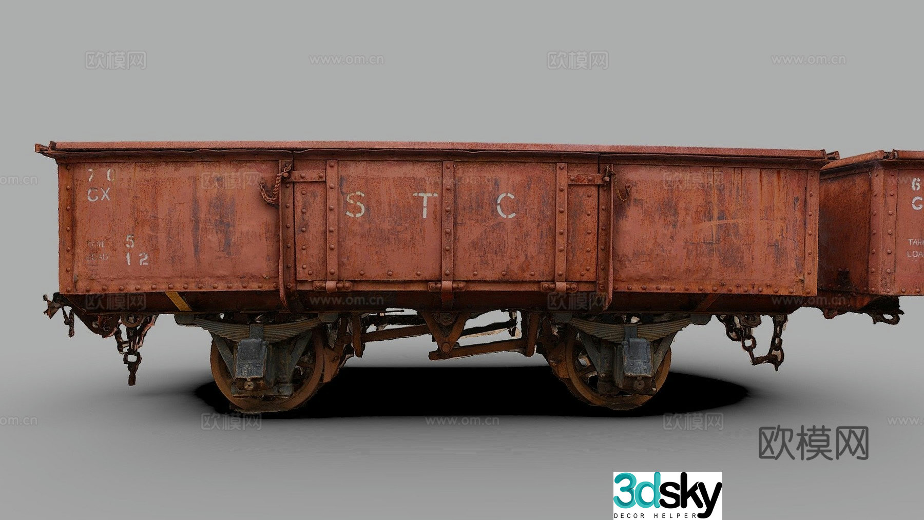 Ore truck transport truck 3d model