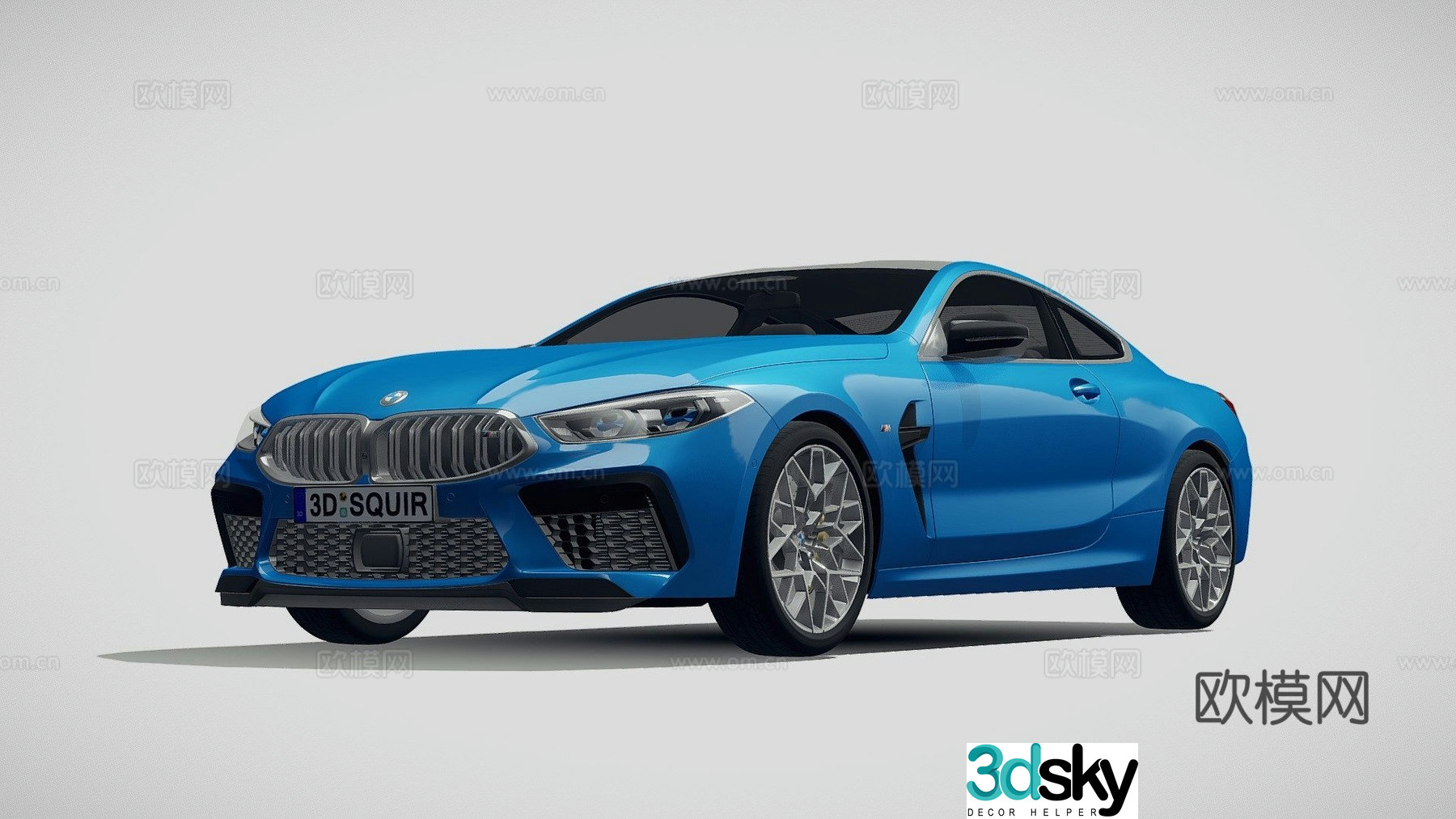 bmw car sedan sports car 3d model