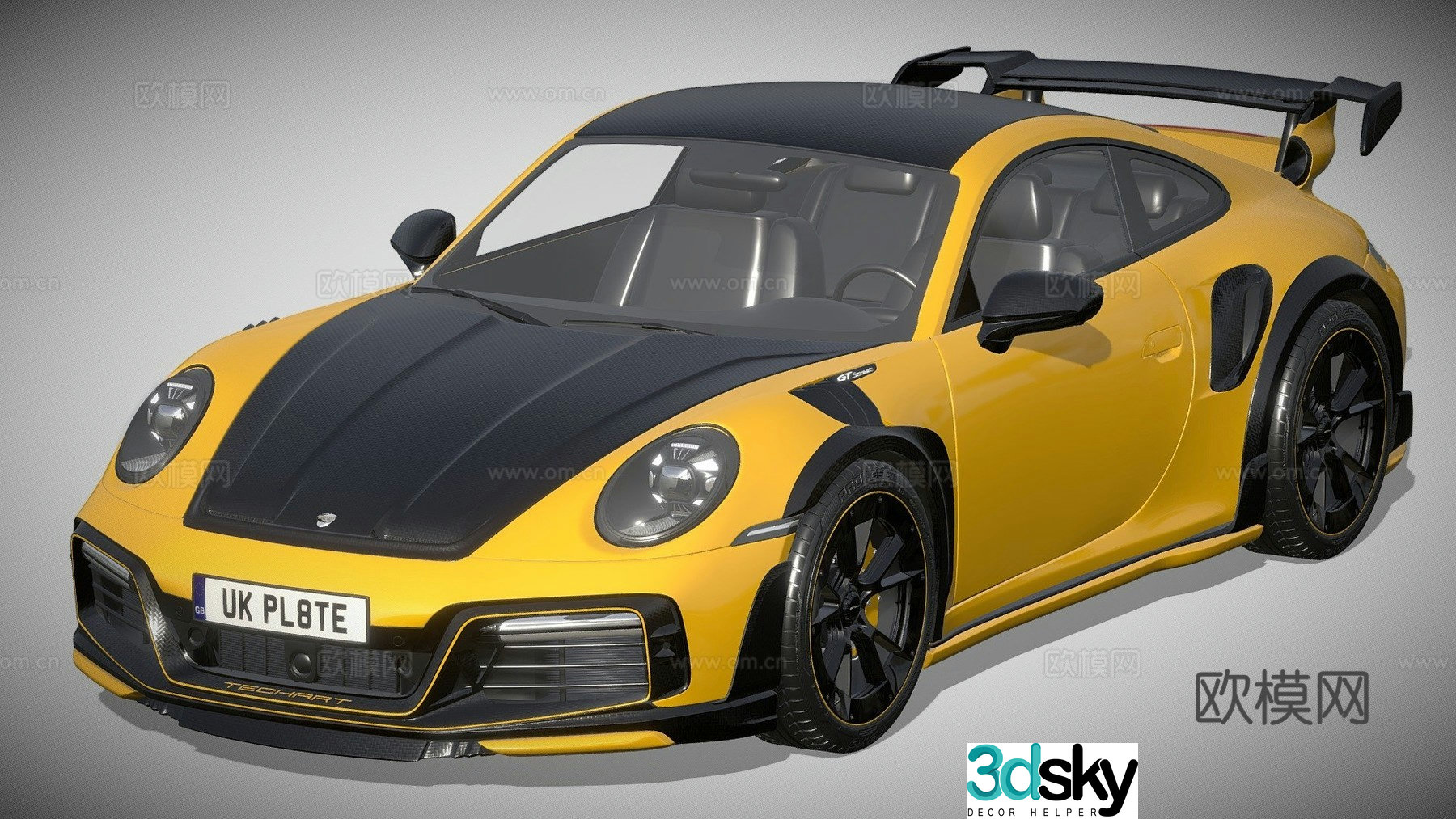porsche car sports car supercar 3d model