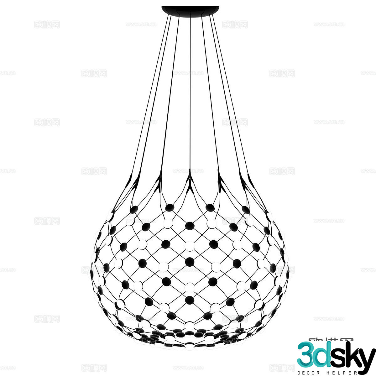 Creative chandelier art chandelier 3d model