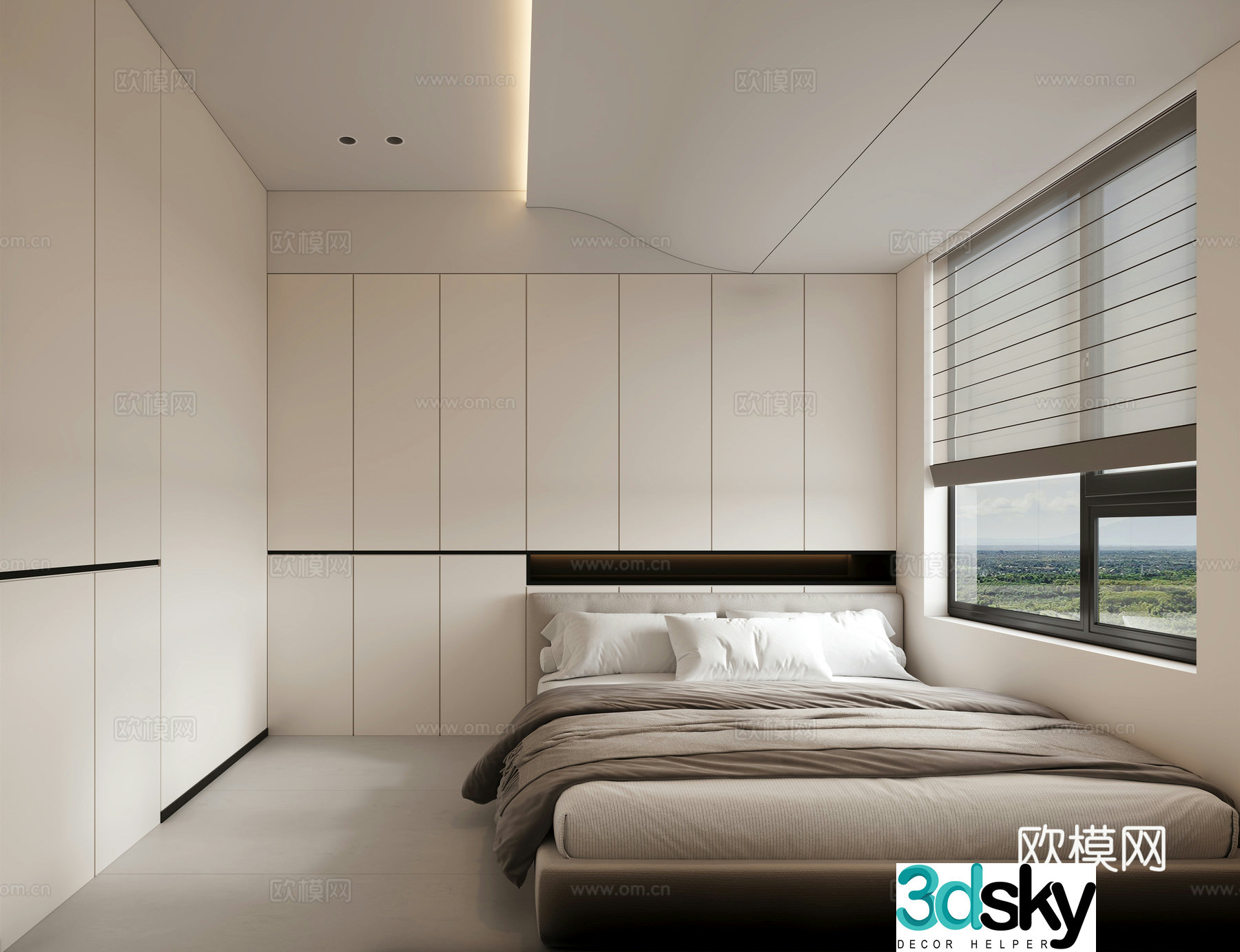 Tatami bedroom second bedroom 3d model