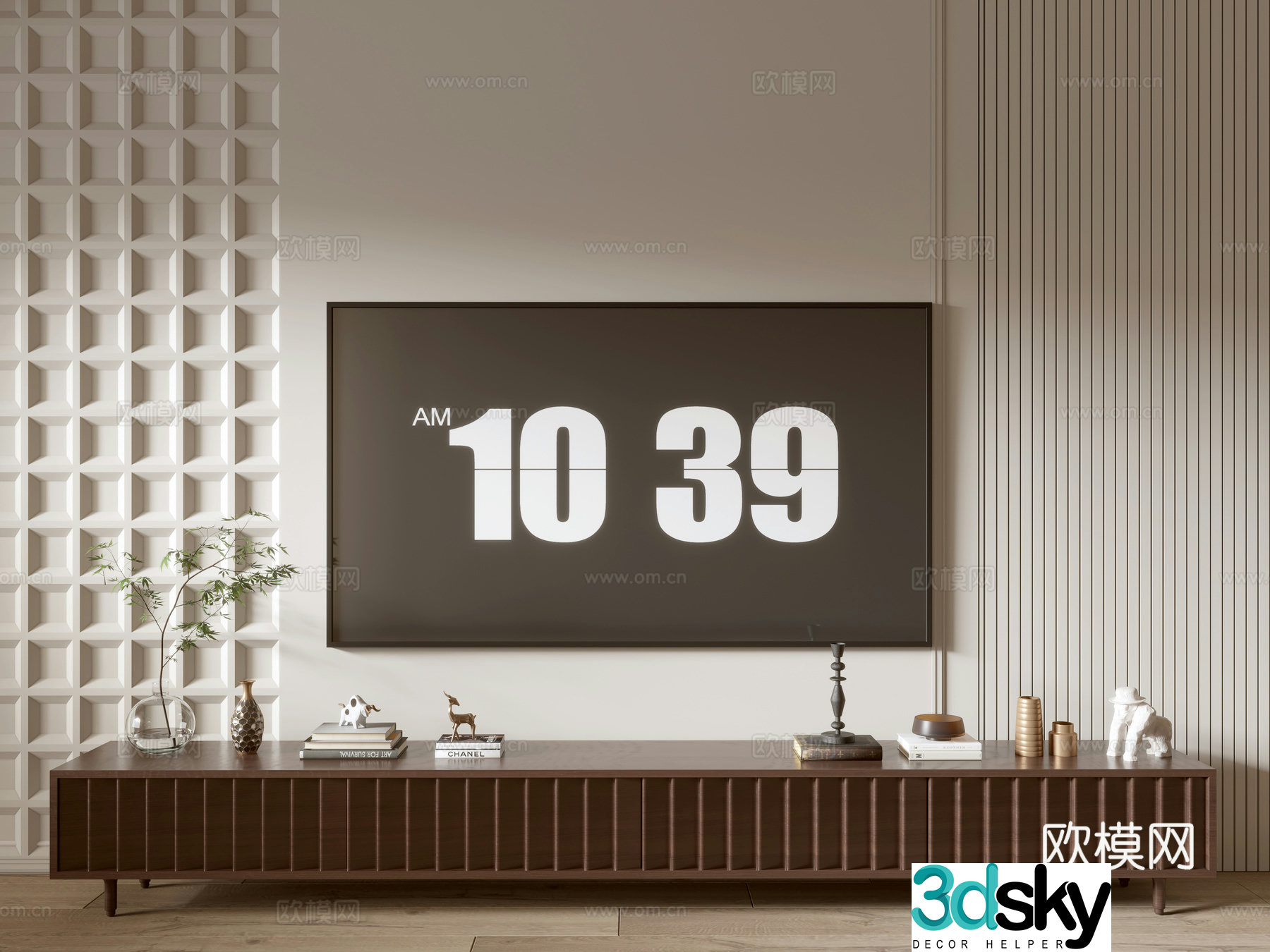 Modern TV cabinet 3d model