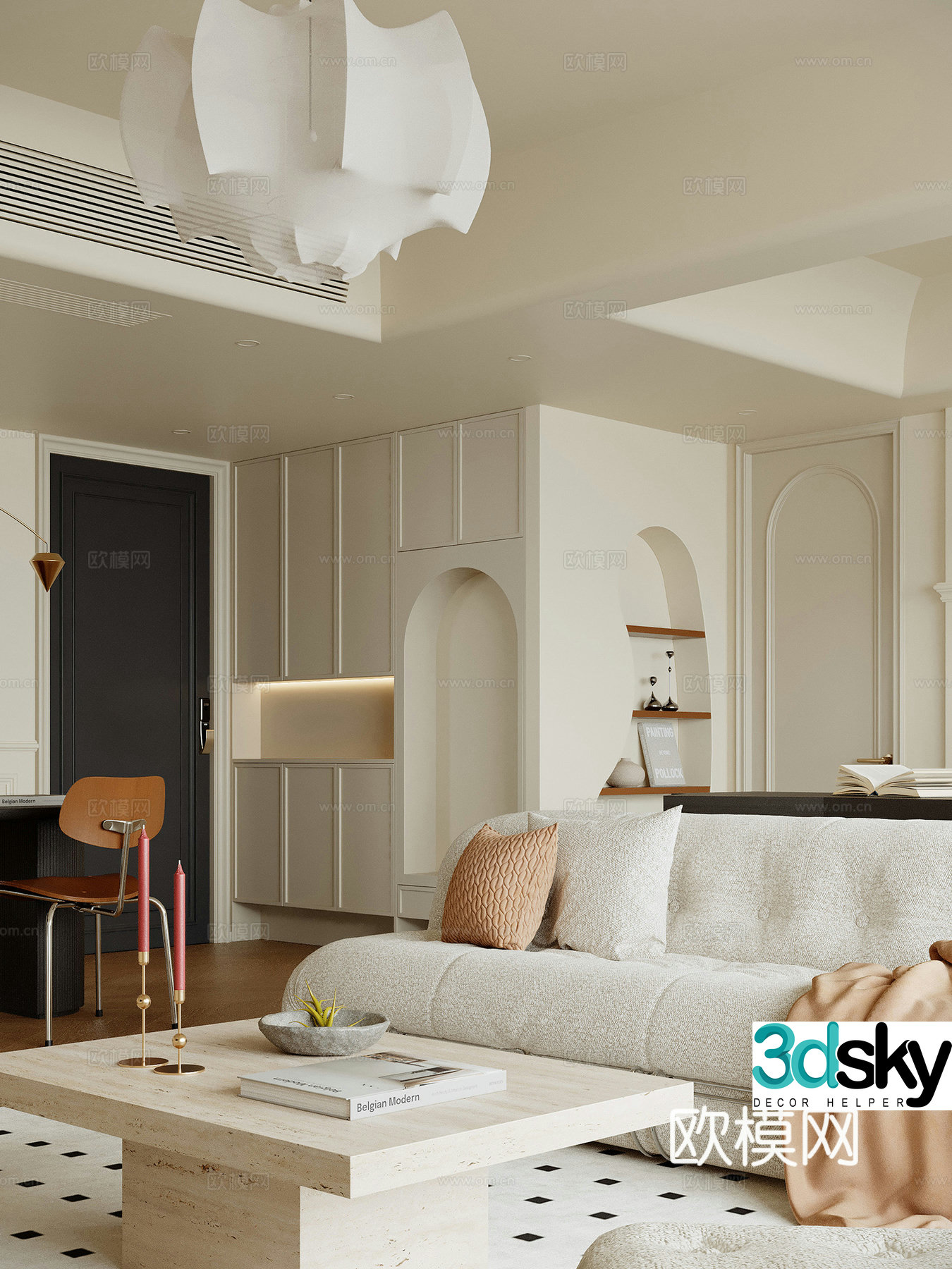 French restaurant 3d model