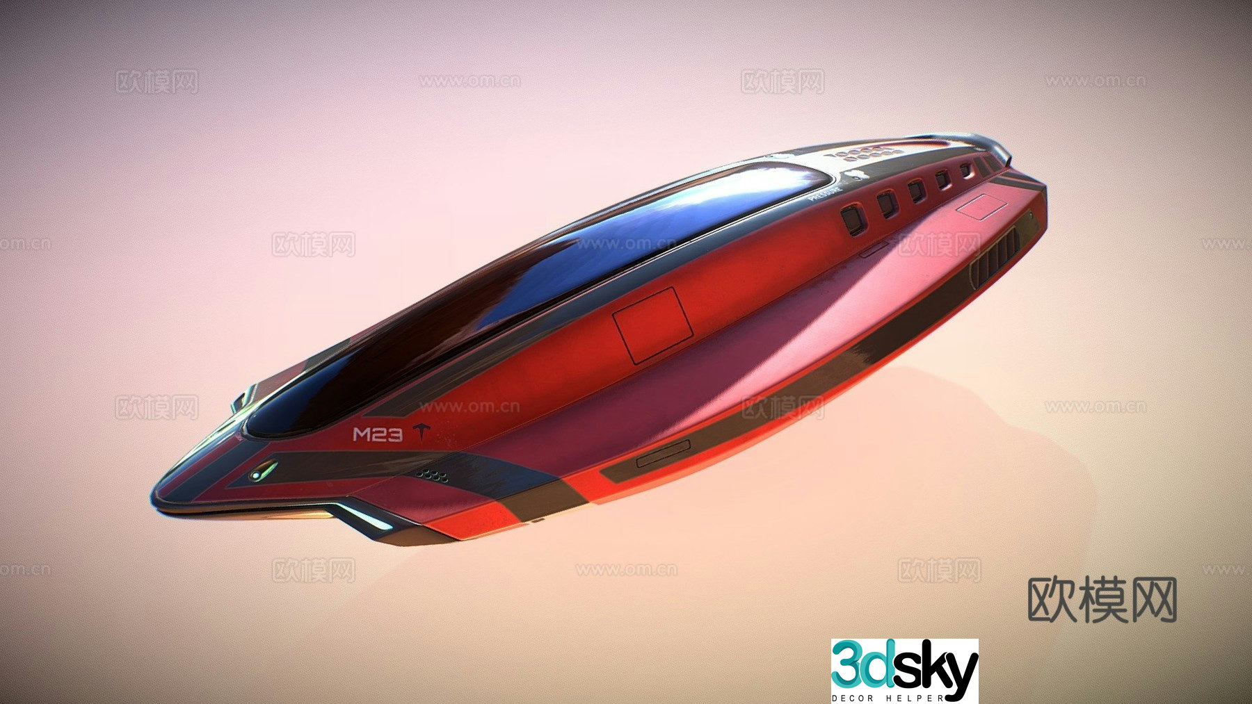 spaceship spaceship 3d model
