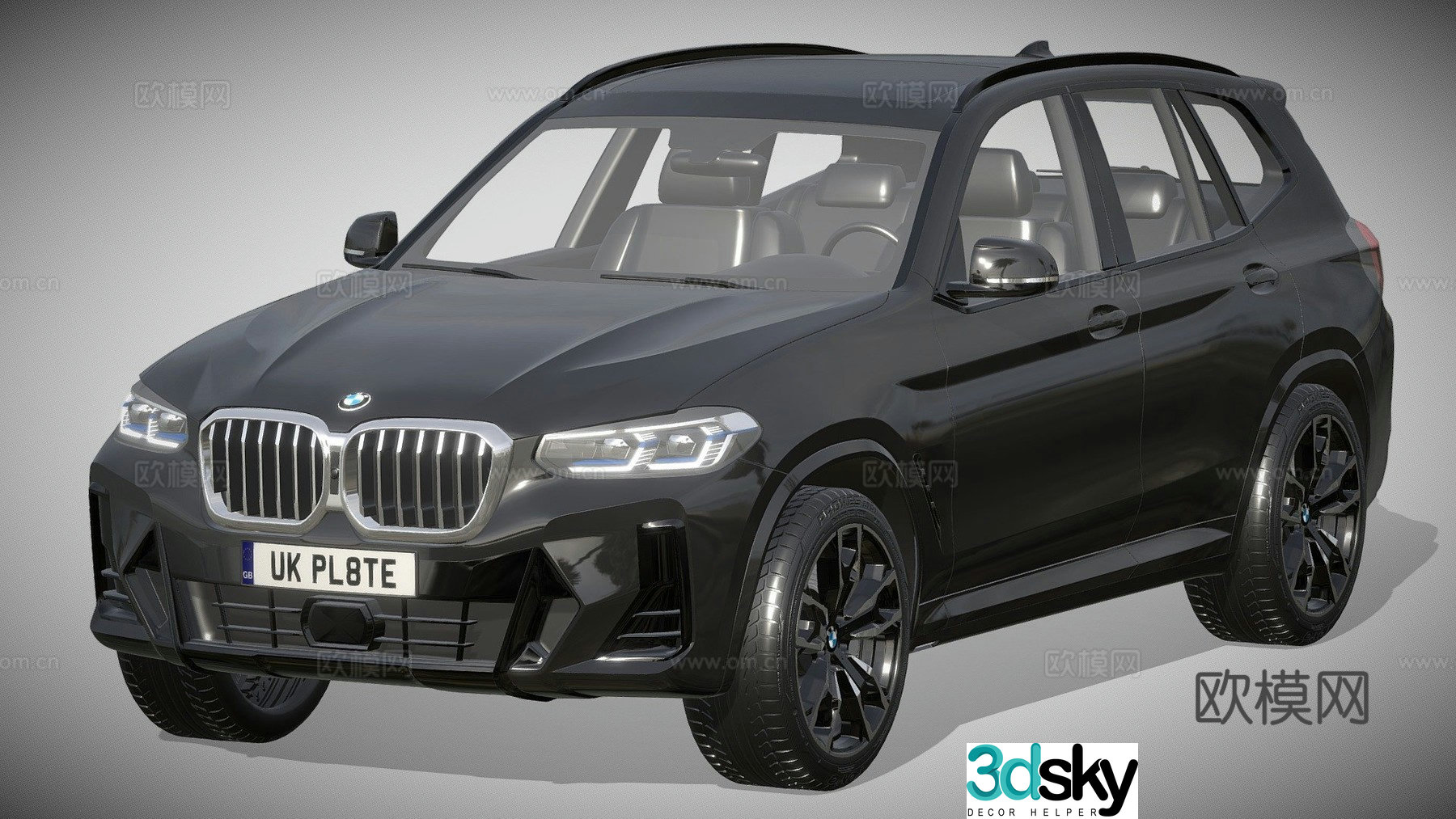 bmw car sedan motor vehicle 3d model