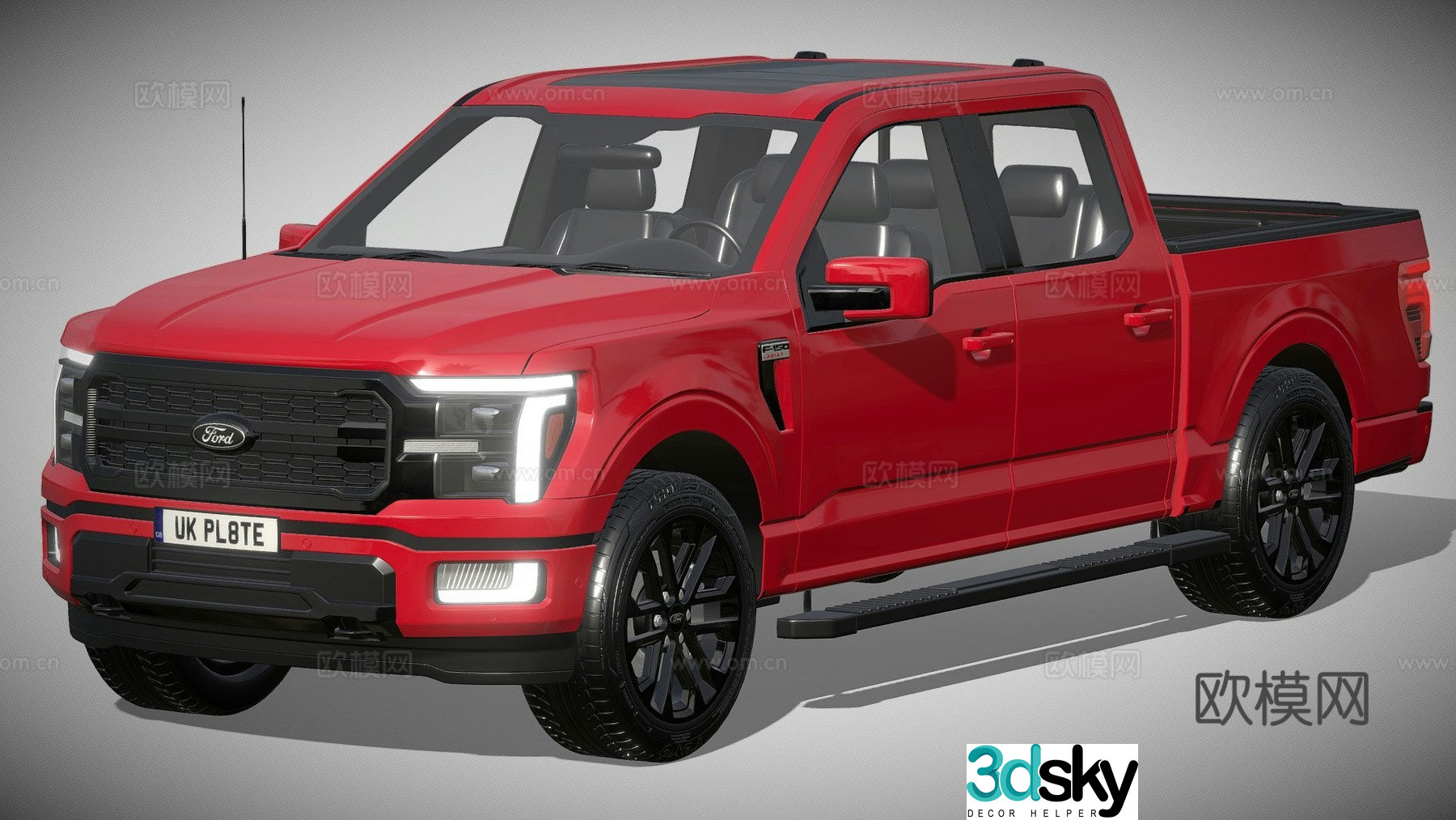 ford pickup truck 3d model