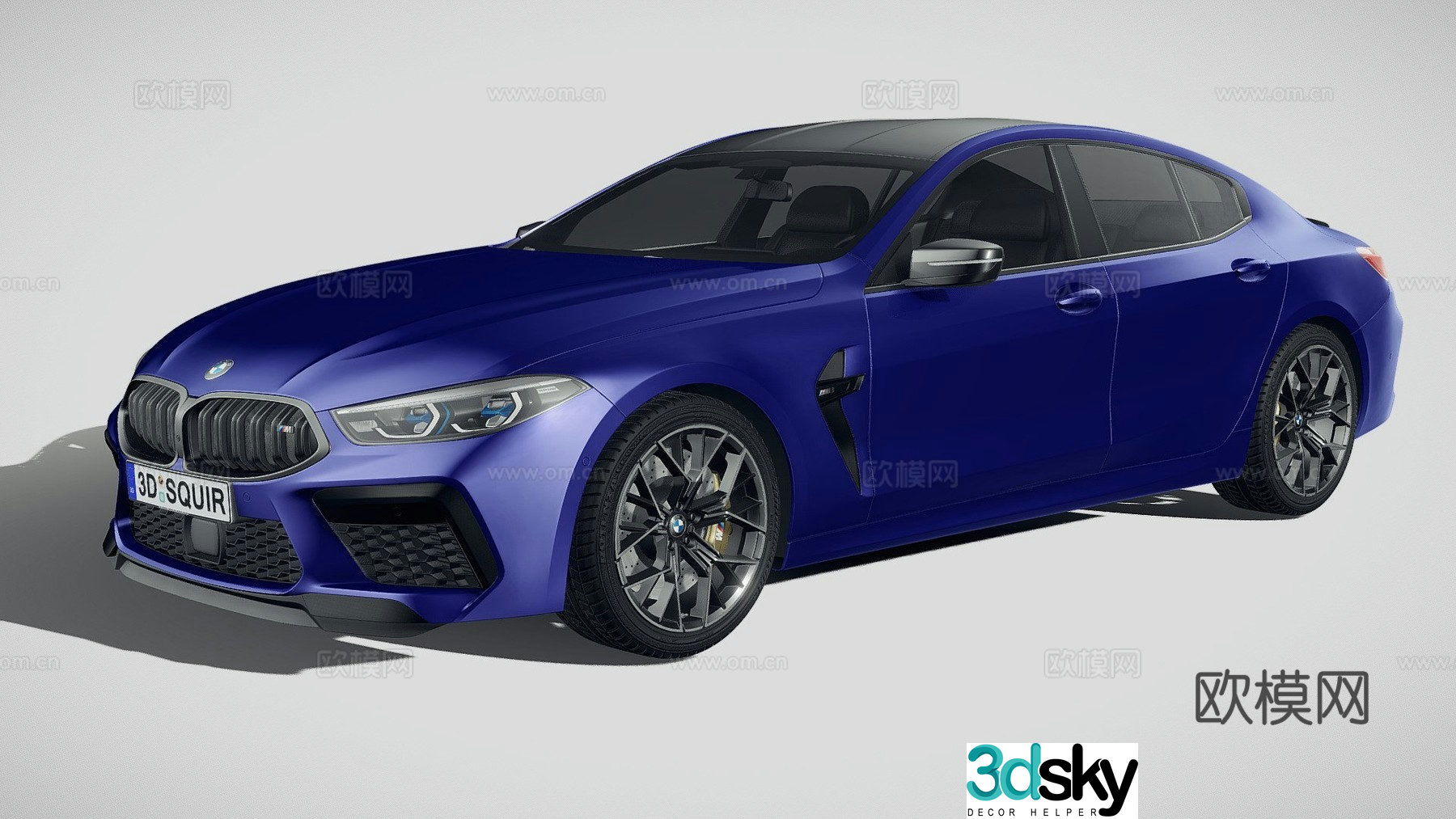 bmw car sedan 3d model