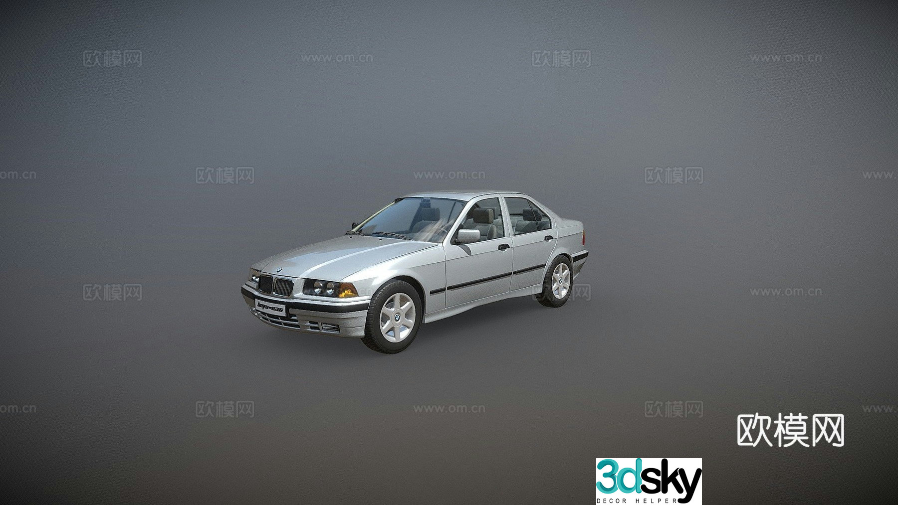bmw car sedan motor vehicle 3d model