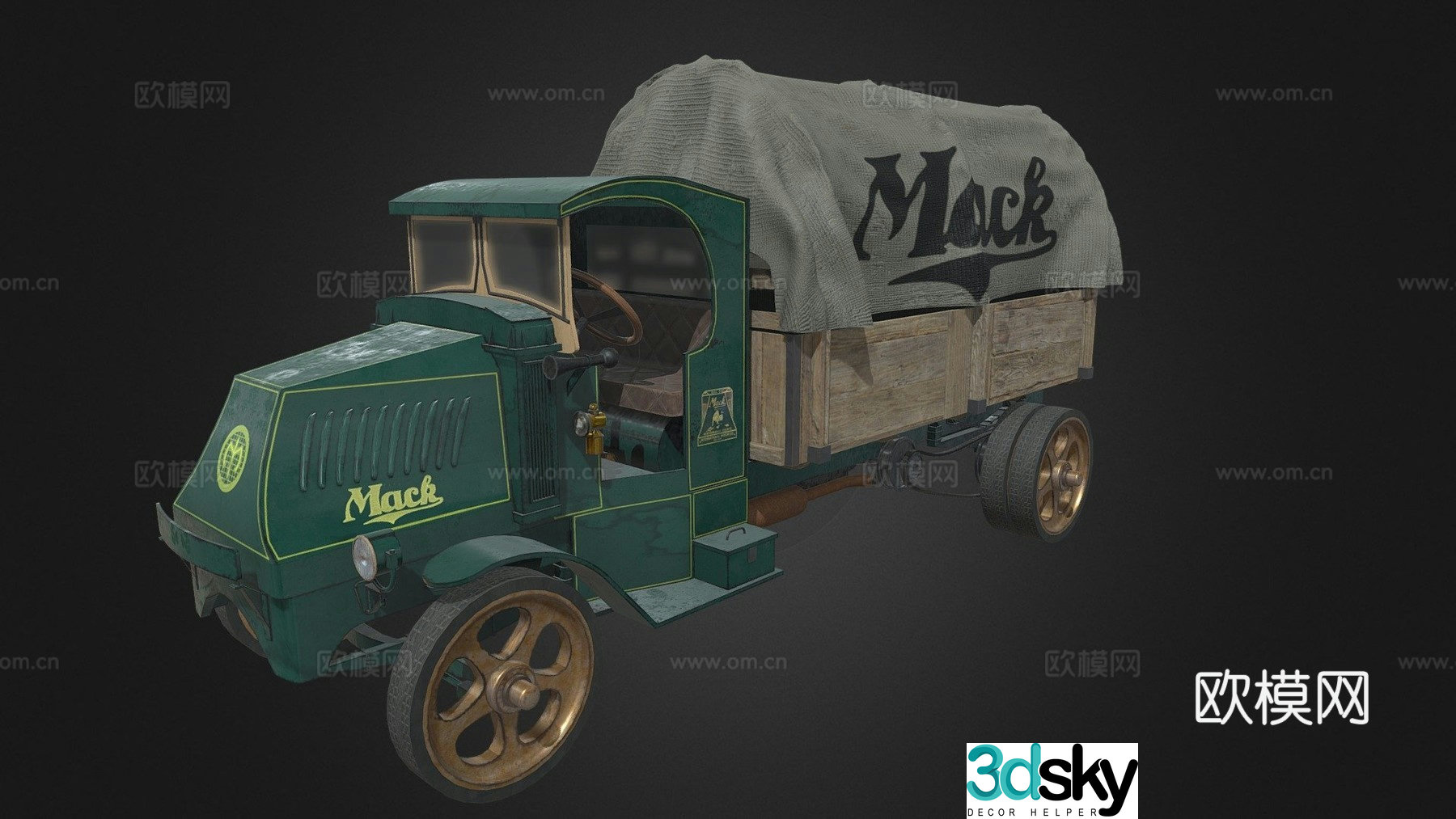 car truck transporter 3d model