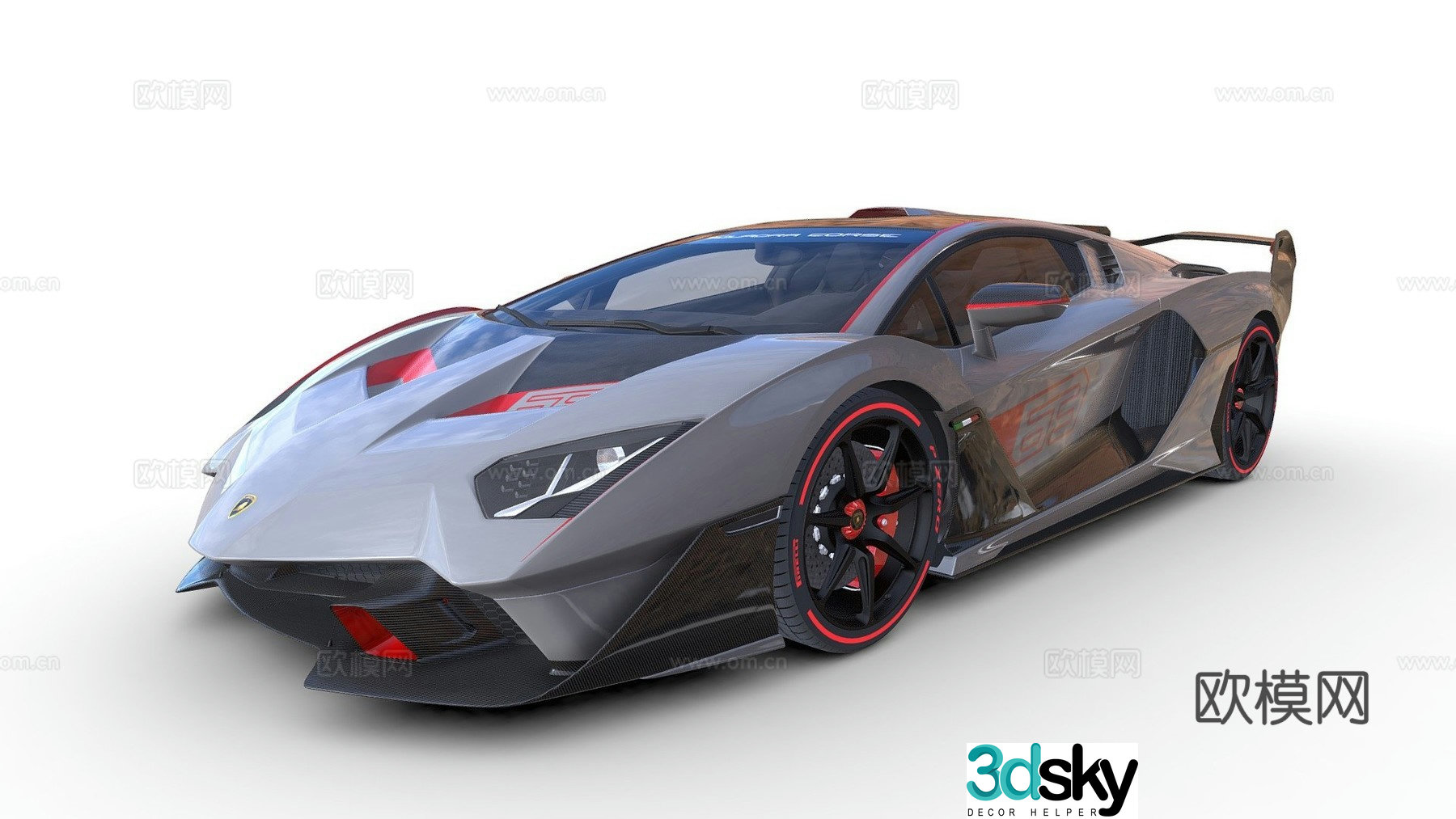 supercar 3d model