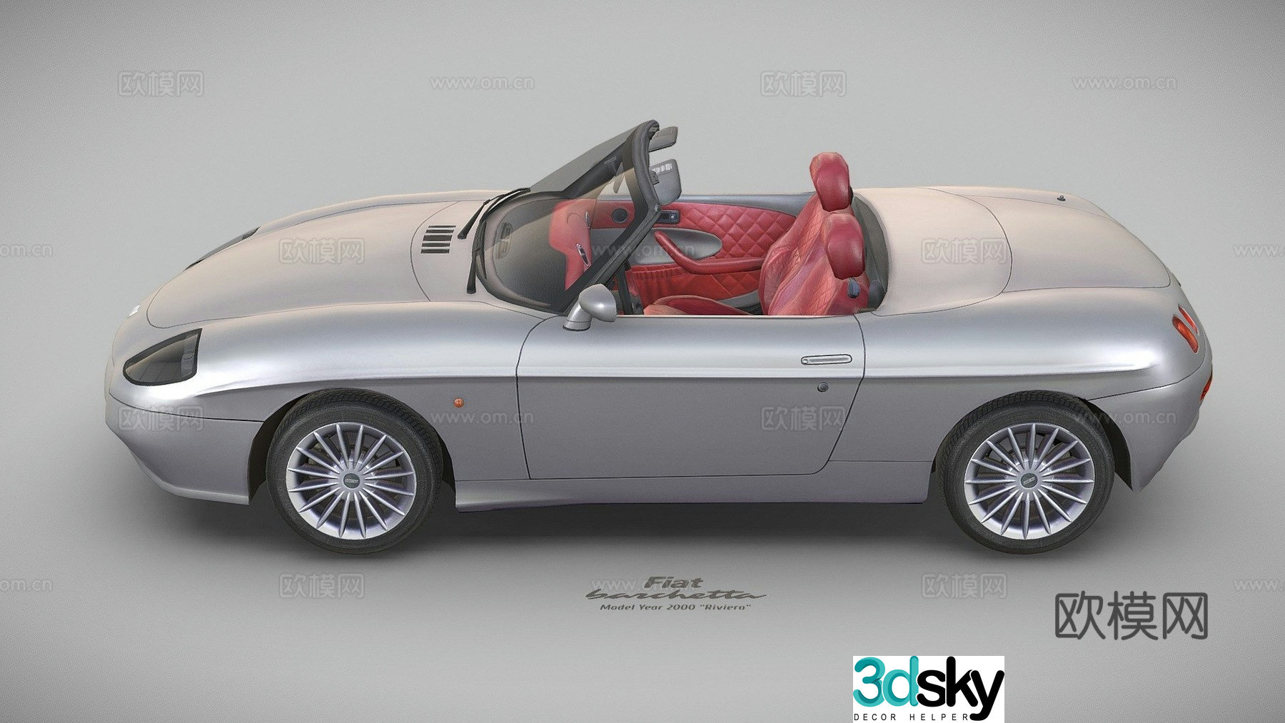 car sports car convertible 3d model