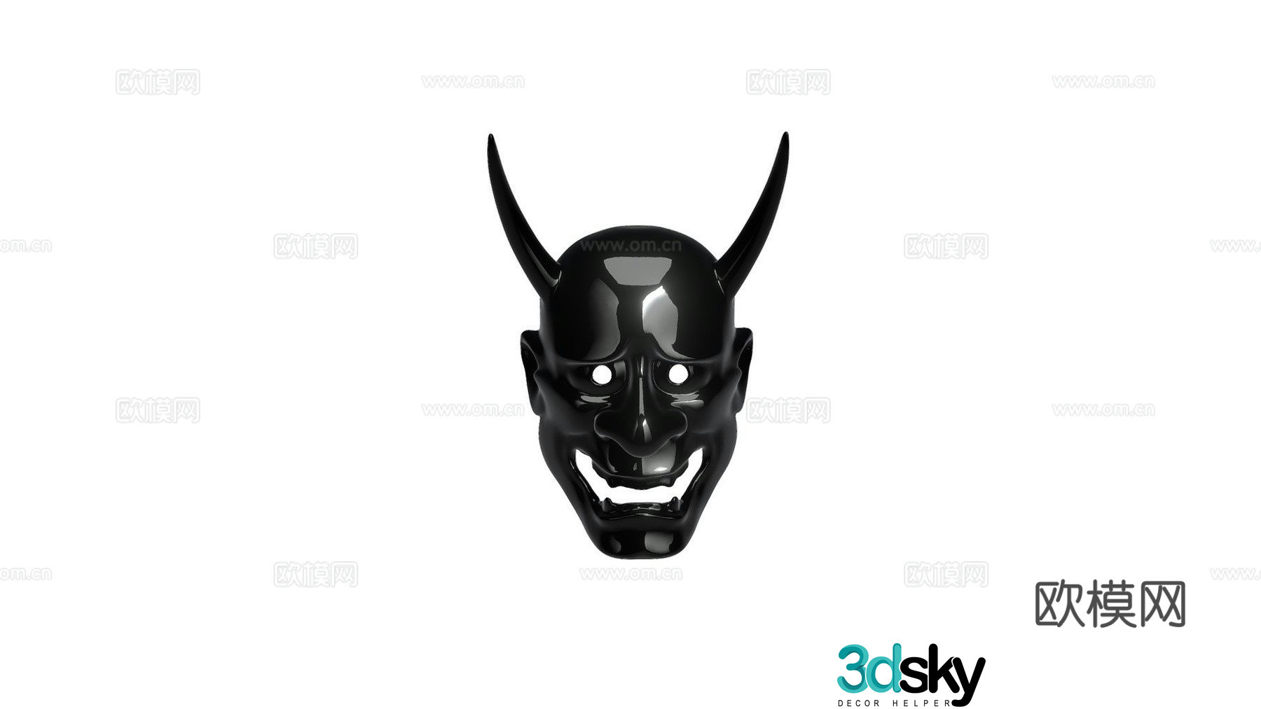 Devil mask decorative mask 3d model
