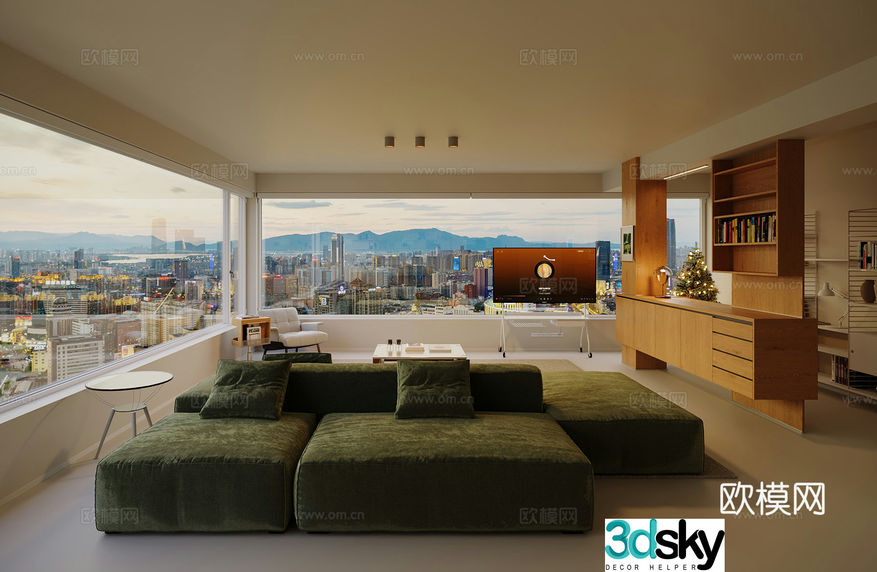 Modern living room 3d model