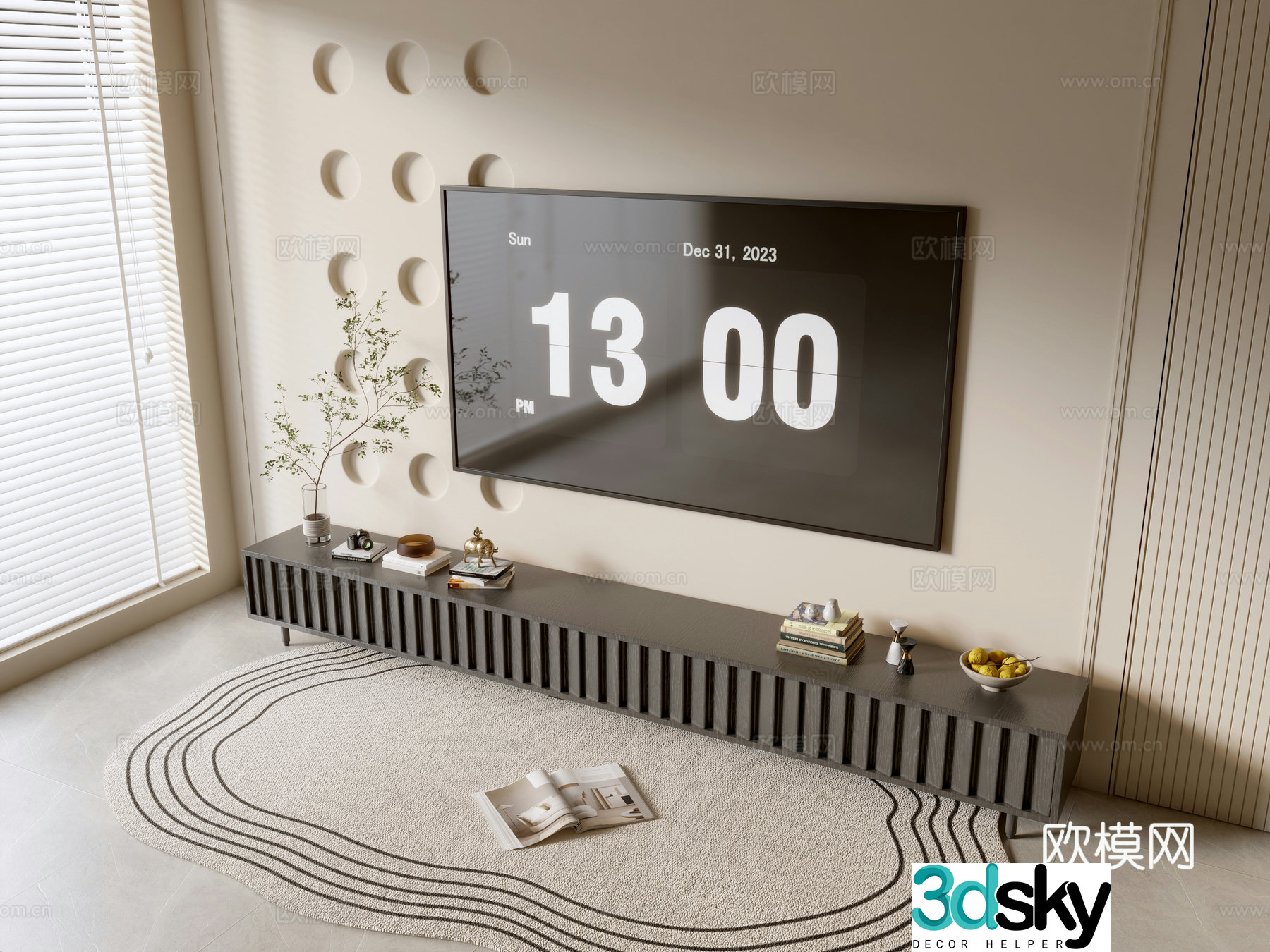 Modern TV cabinet 3d model