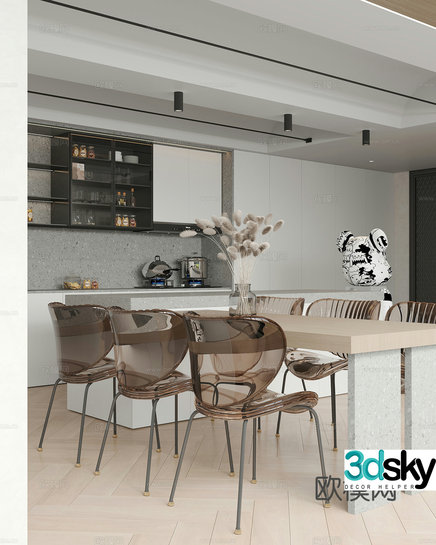 Modern restaurant 3d model