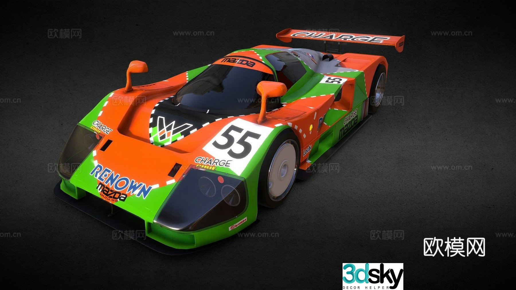 racing car 3d model