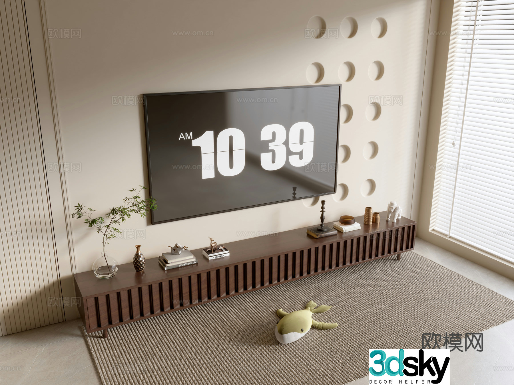 Nordic TV cabinet 3d model