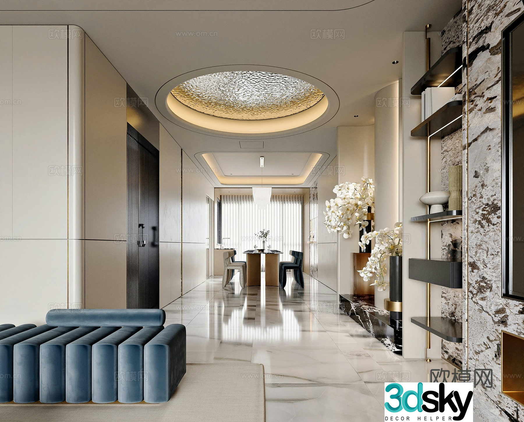 Modern restaurant 3d model
