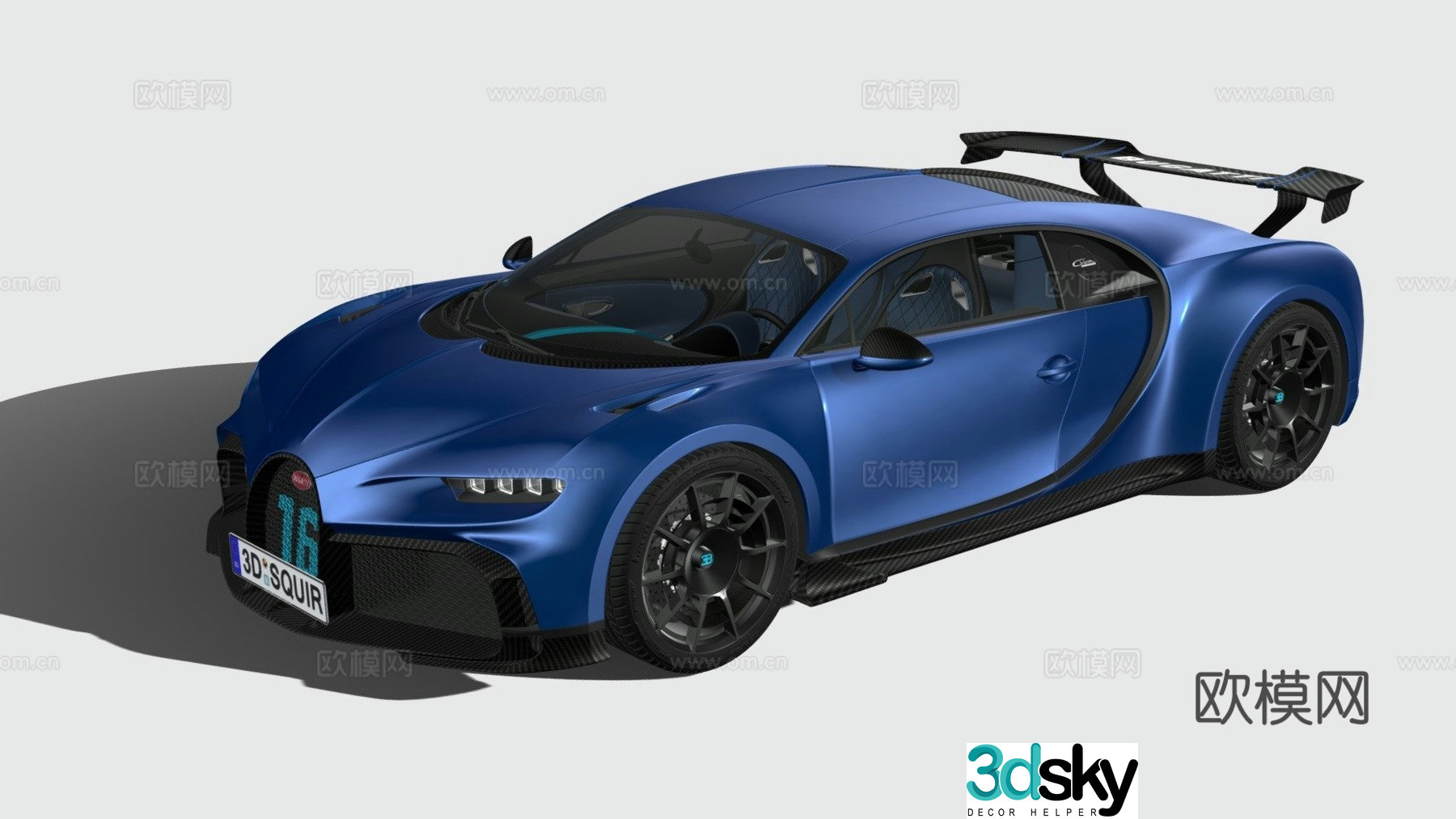 Bugatti supercar 3d model
