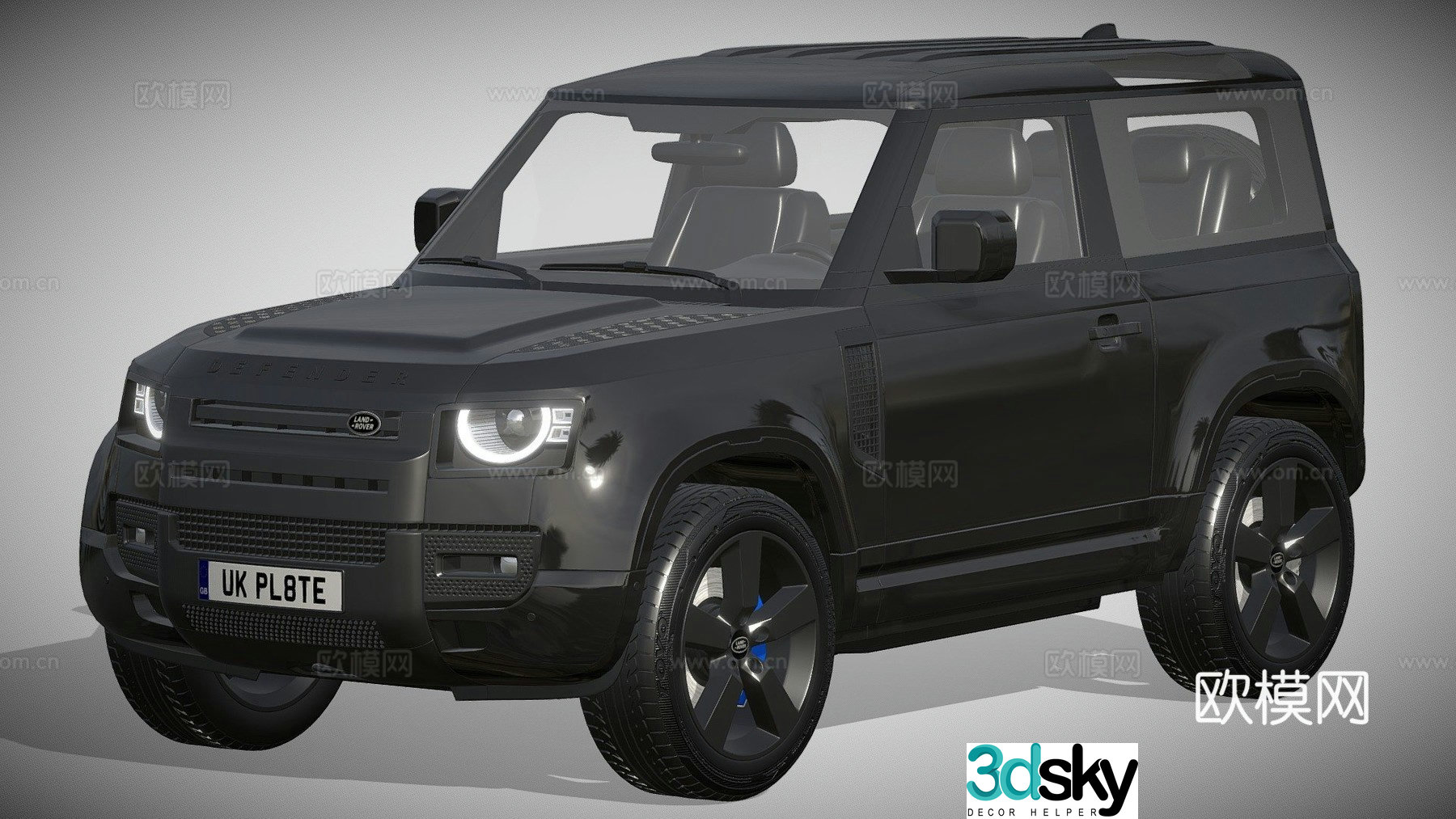 Land Rover Defender Car Jeep 3d model